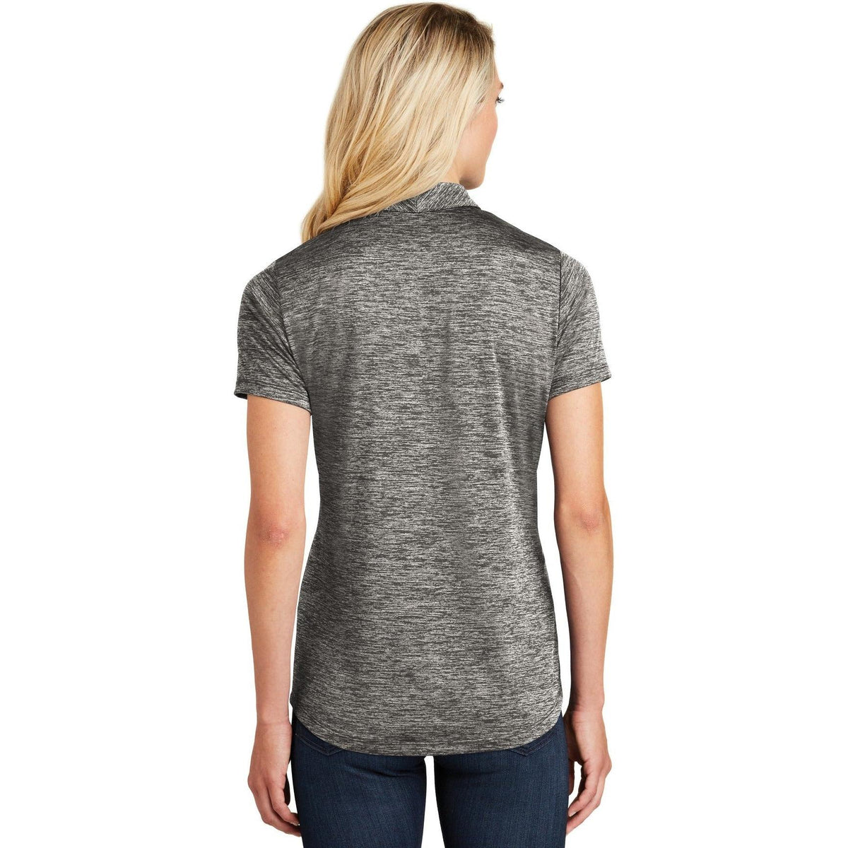 no-logo Sport-Tek Women's PosiCharge Electric Heather Polo-Regular-Sport-Tek-Thread Logic
