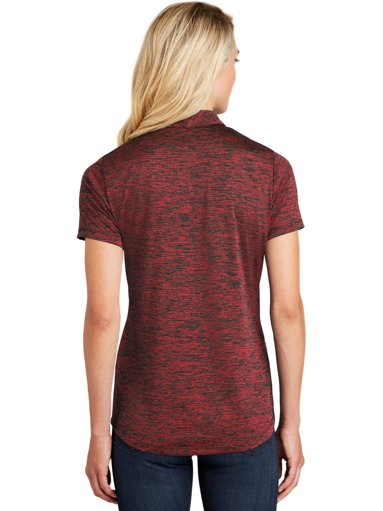 no-logo Sport-Tek Ladies PosiCharge Electric Heather Polo-Regular-Sport-Tek-Thread Logic