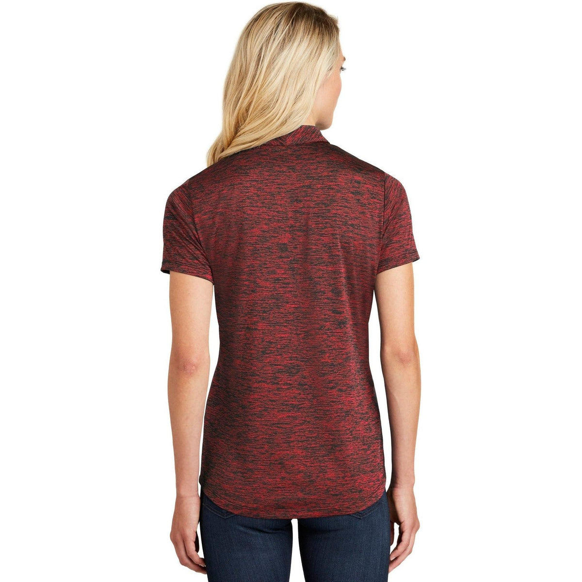 no-logo Sport-Tek Women's PosiCharge Electric Heather Polo-Regular-Sport-Tek-Thread Logic