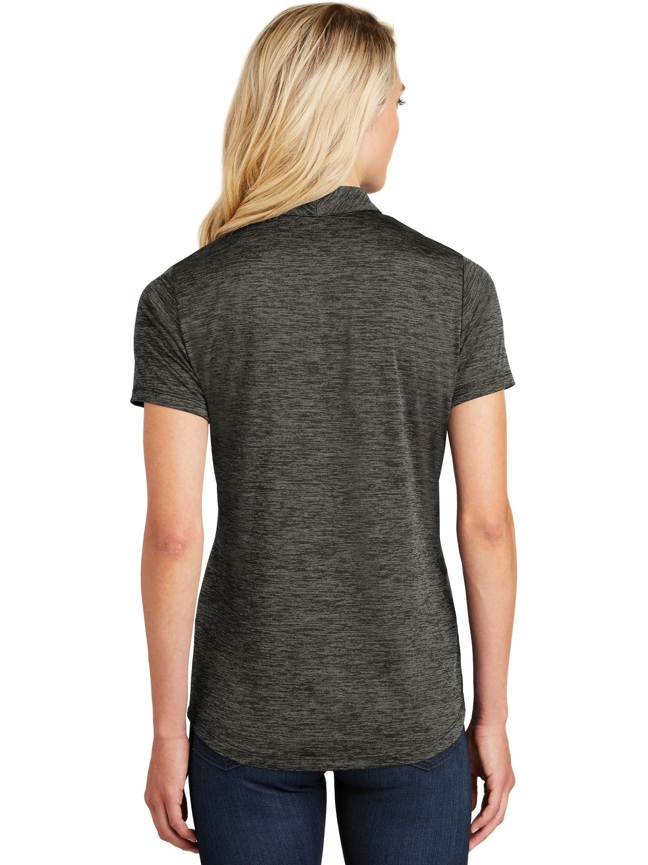 no-logo Sport-Tek Ladies PosiCharge Electric Heather Polo-Regular-Sport-Tek-Thread Logic