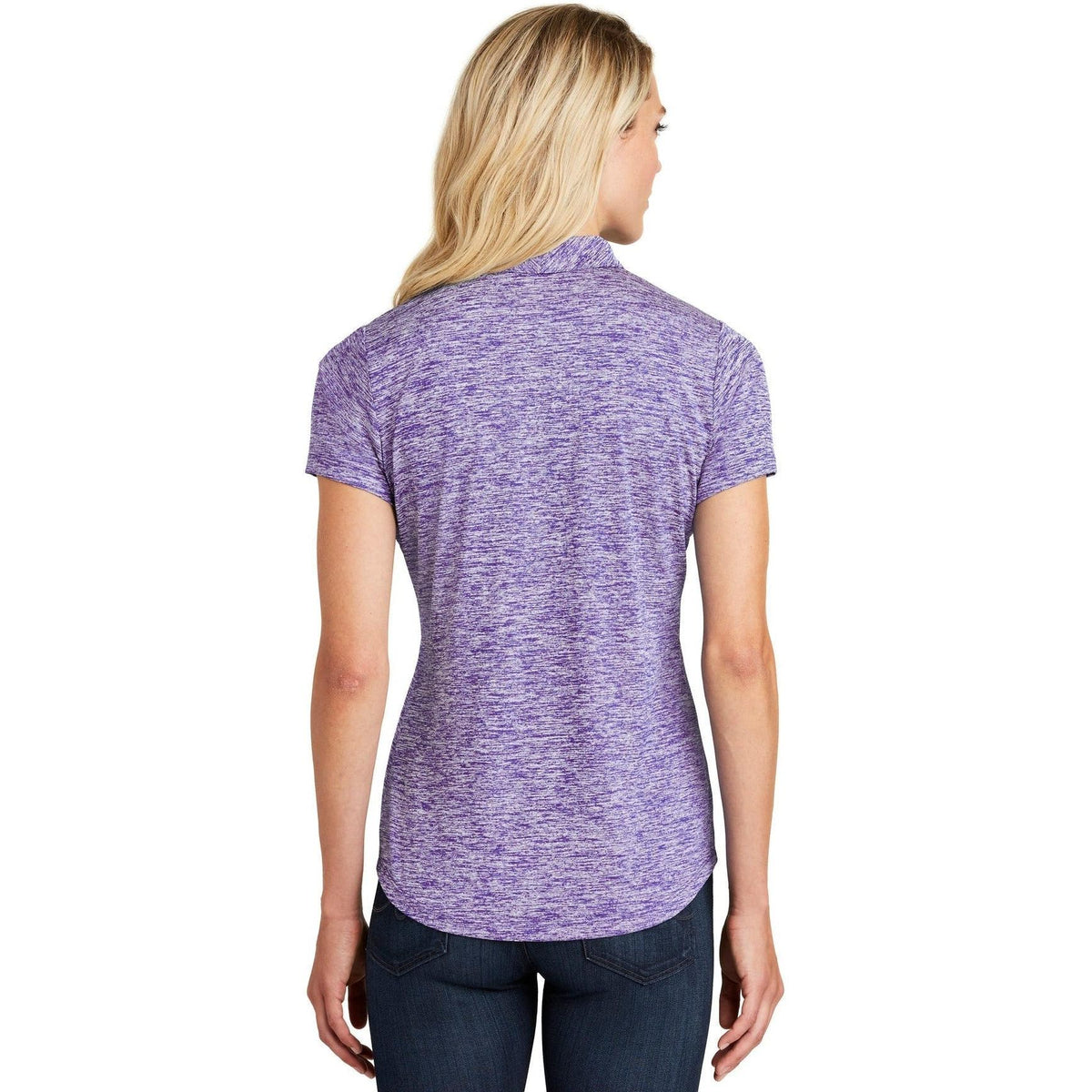 no-logo Sport-Tek Women's PosiCharge Electric Heather Polo-Regular-Sport-Tek-Thread Logic