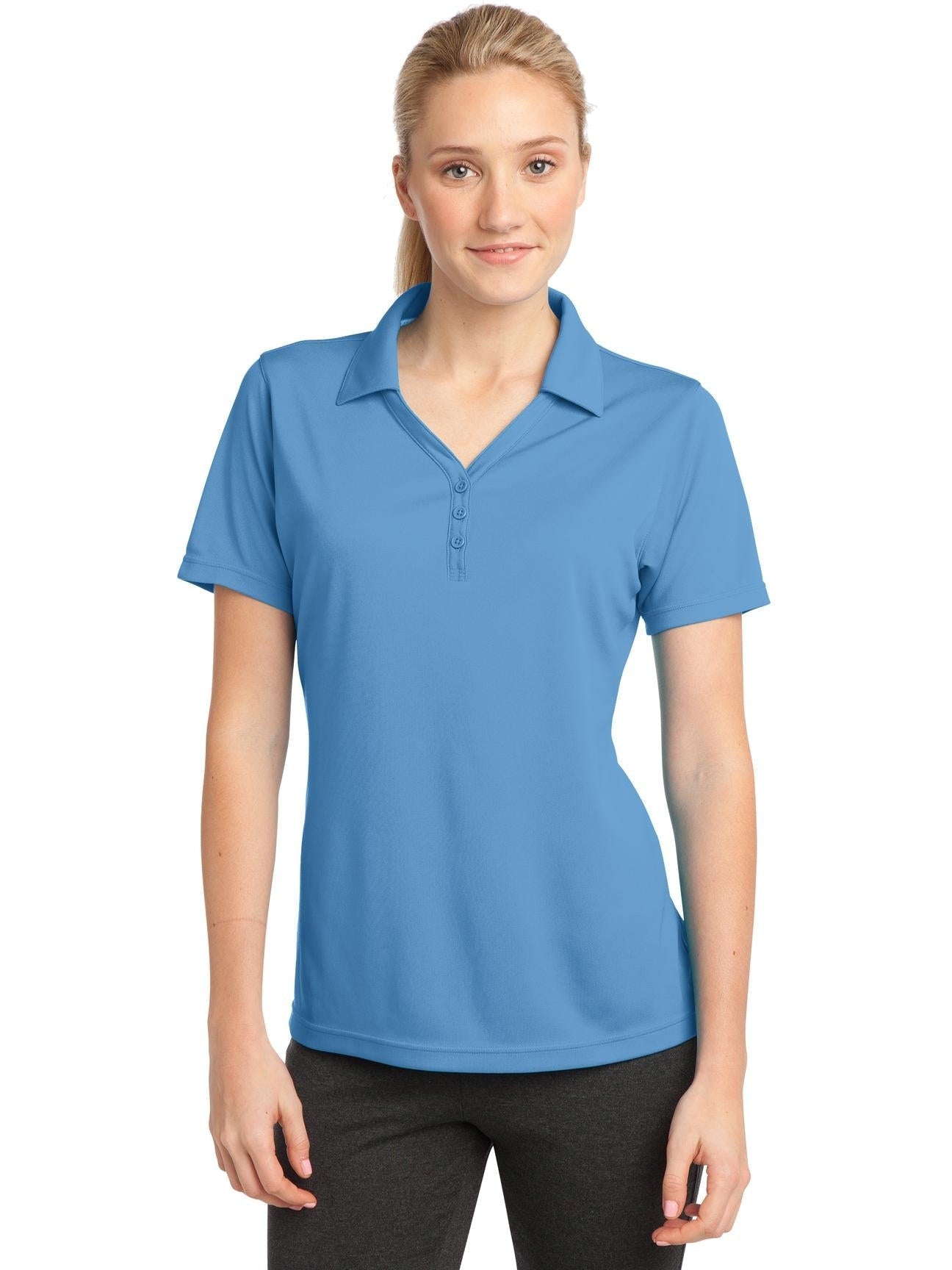 Sport-Tek Ladies PosiCharge Micro-Mesh Polo-Regular-Sport-Tek-Carolina Blue-S-Thread Logic