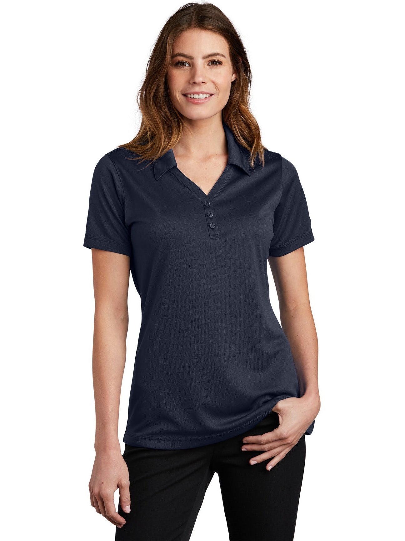 Sport-Tek Ladies PosiCharge Micro-Mesh Polo-Regular-Sport-Tek-True Navy-S-Thread Logic