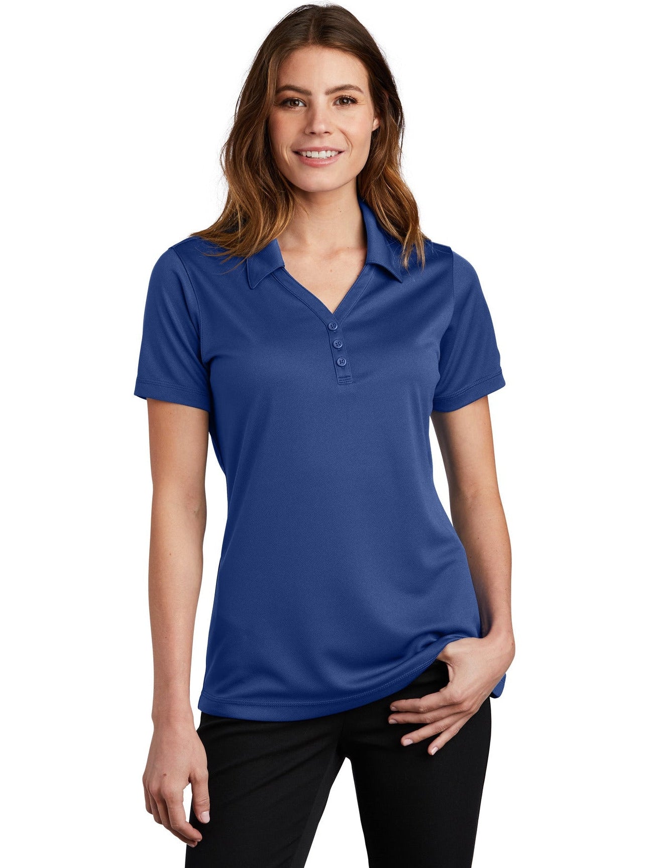 Sport-Tek Ladies PosiCharge Micro-Mesh Polo-Regular-Sport-Tek-True Royal-S-Thread Logic