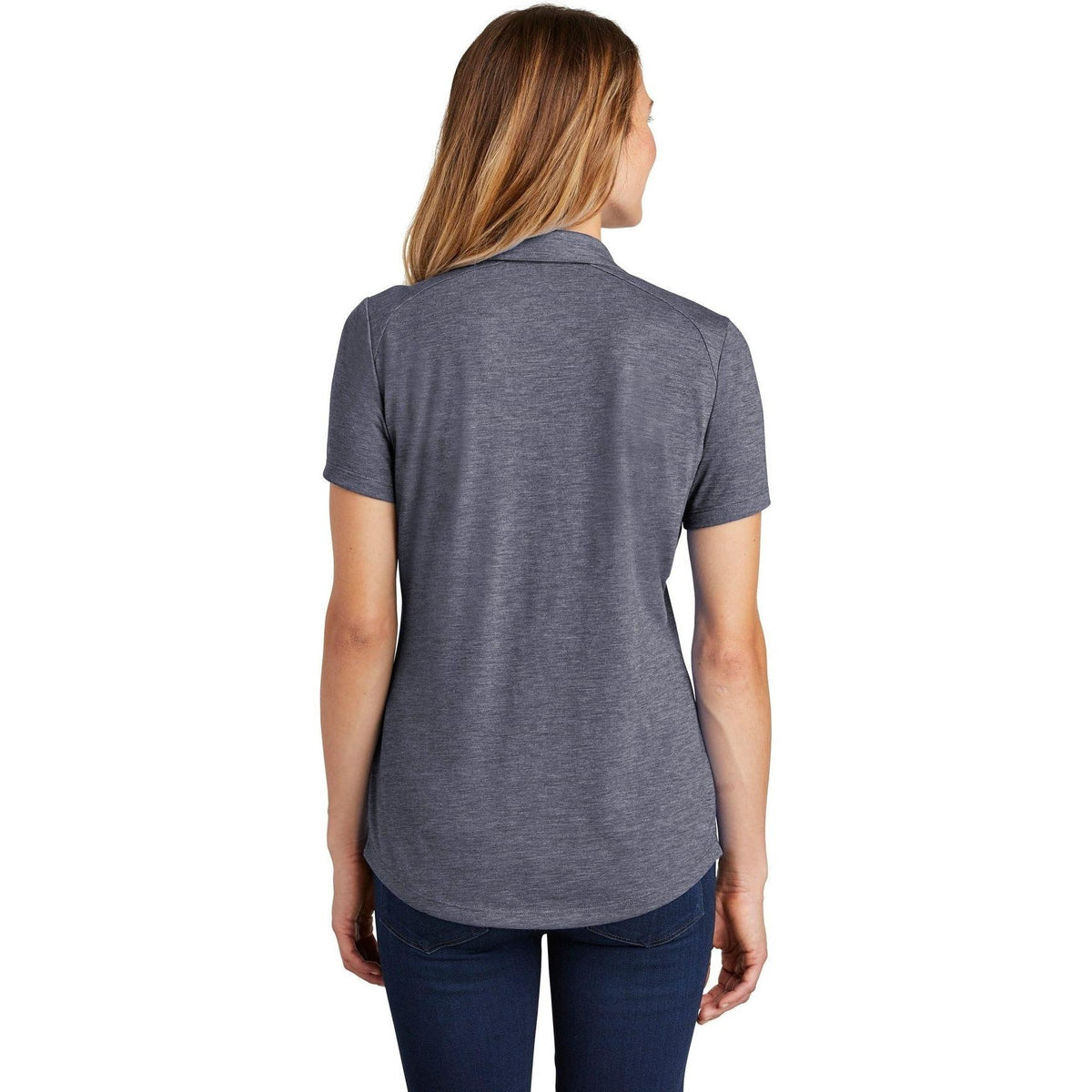 no-logo Sport-Tek Women's PosiCharge Tri-Blend Wicking Polo-Regular-Sport-Tek-Thread Logic