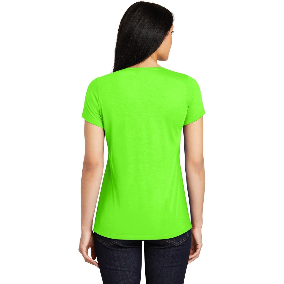 no-logo Sport-Tek Ladies Posicharge Competitor Cotton Touch Scoop Neck Tee-Regular-Sport-Tek-Thread Logic