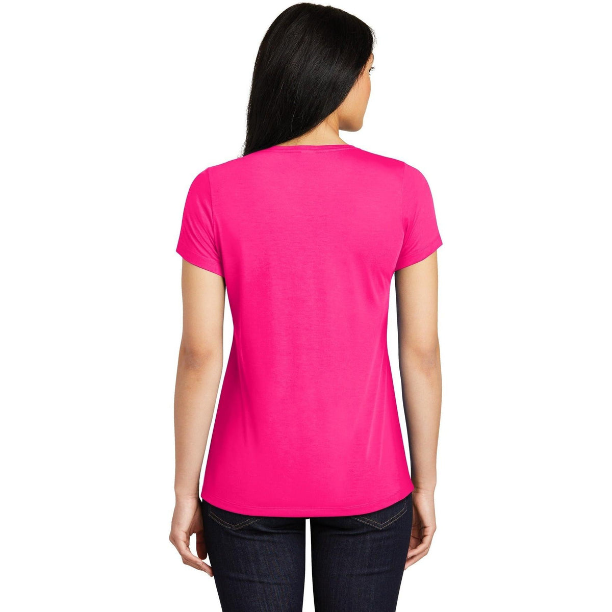 no-logo Sport-Tek Ladies Posicharge Competitor Cotton Touch Scoop Neck Tee-Regular-Sport-Tek-Thread Logic