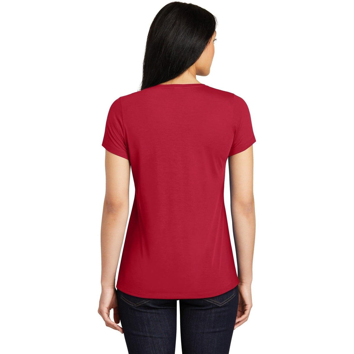 no-logo Sport-Tek Ladies Posicharge Competitor Cotton Touch Scoop Neck Tee-Regular-Sport-Tek-Thread Logic