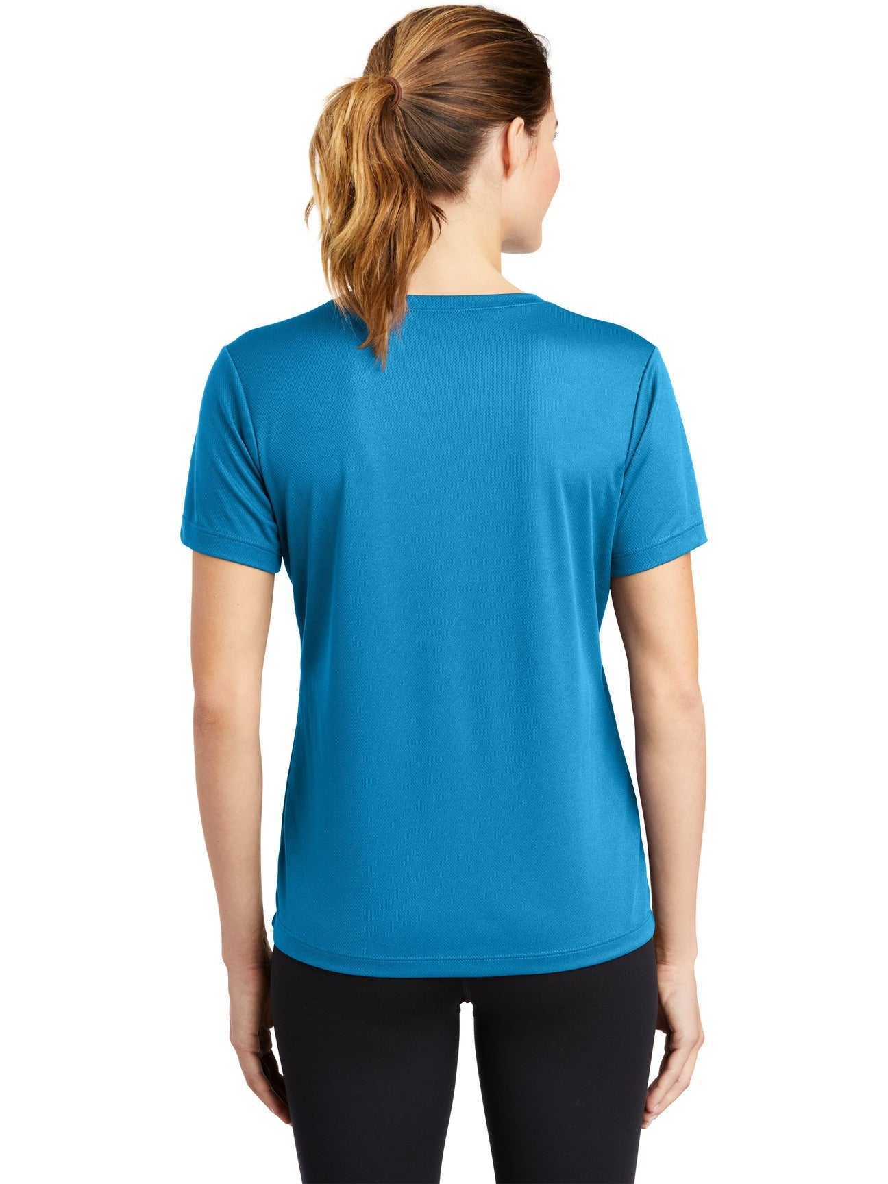 no-logo Sport-Tek Ladies Posicharge Racermesh V-Neck Tee-Regular-Sport-Tek-Thread Logic