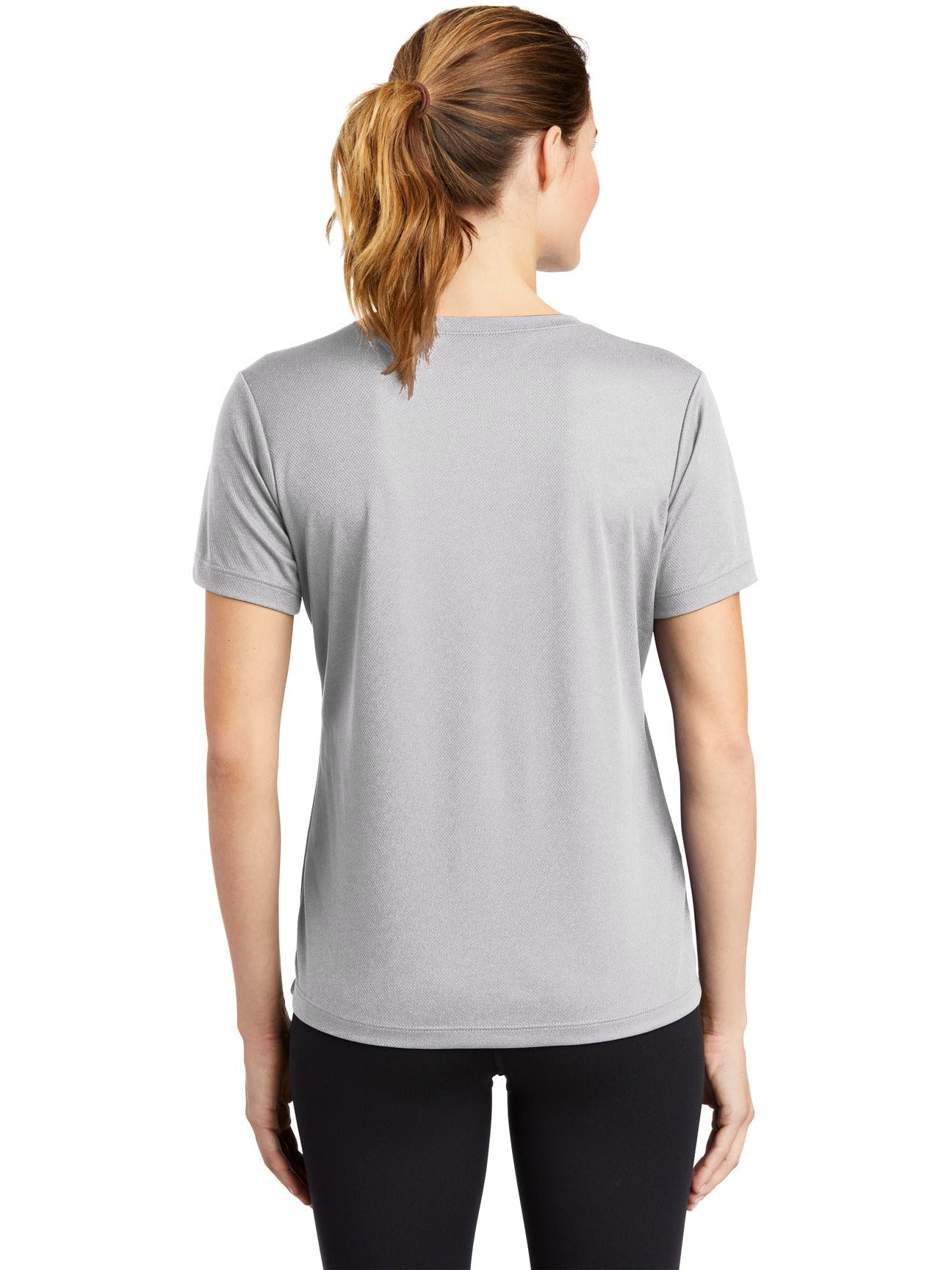 no-logo Sport-Tek Ladies Posicharge Racermesh V-Neck Tee-Regular-Sport-Tek-Thread Logic