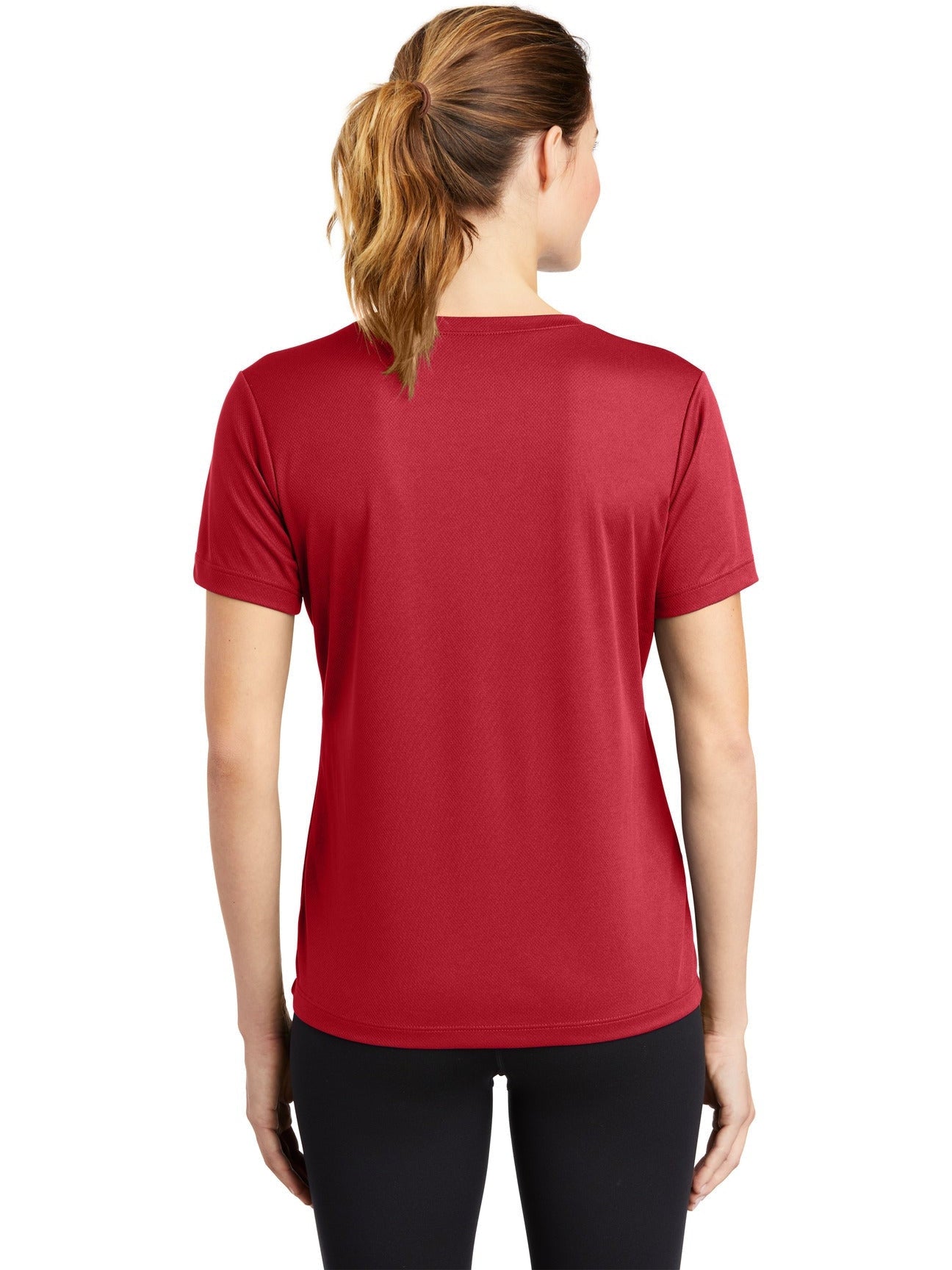 no-logo Sport-Tek Ladies Posicharge Racermesh V-Neck Tee-Regular-Sport-Tek-Thread Logic