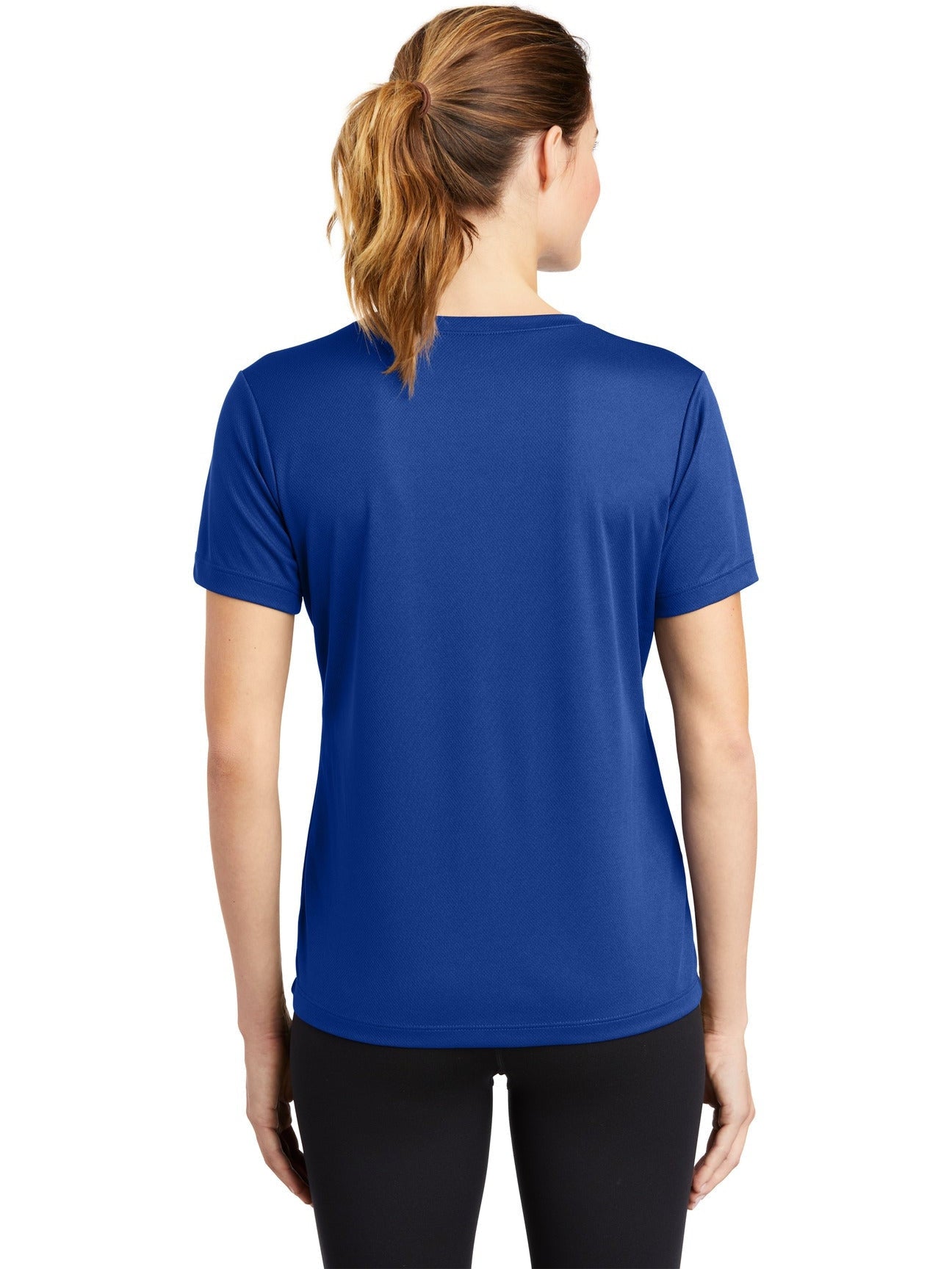 no-logo Sport-Tek Ladies Posicharge Racermesh V-Neck Tee-Regular-Sport-Tek-Thread Logic