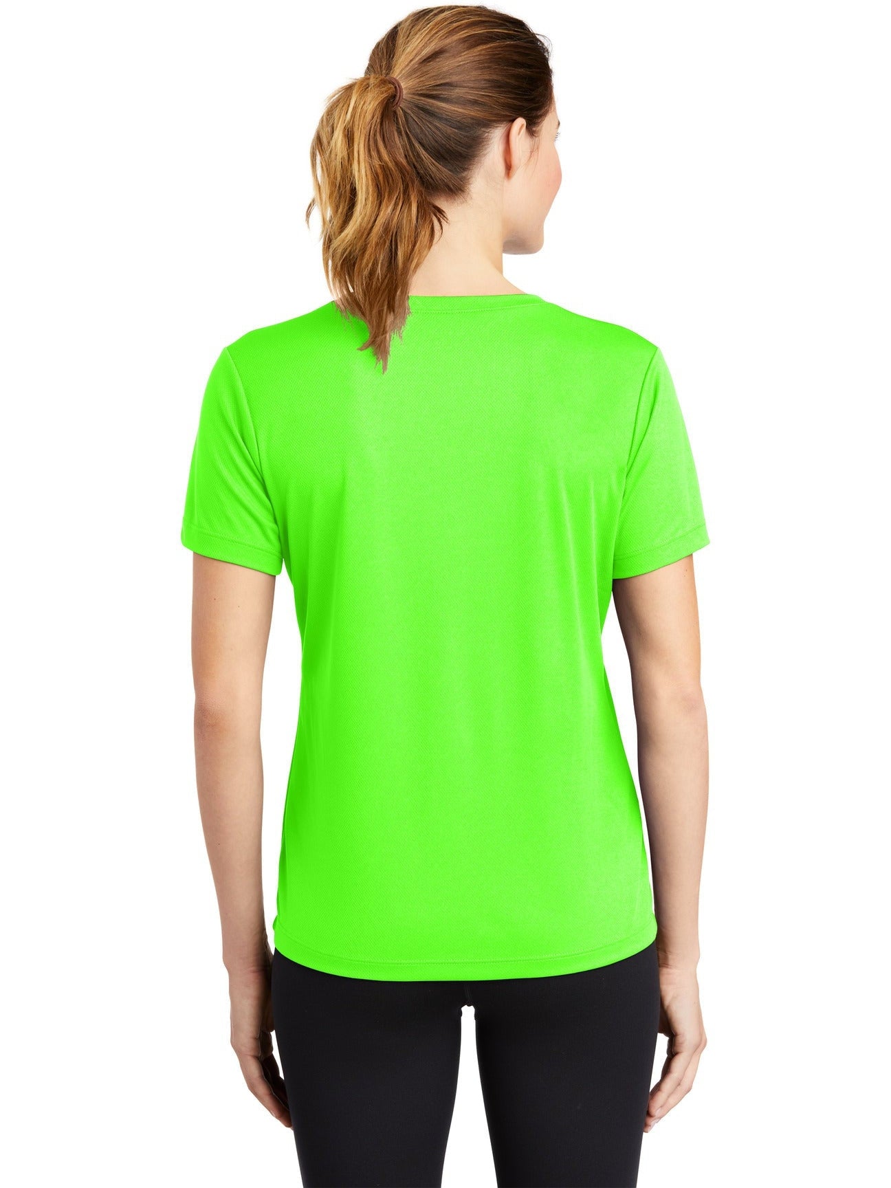 no-logo Sport-Tek Ladies Posicharge Racermesh V-Neck Tee-Regular-Sport-Tek-Thread Logic