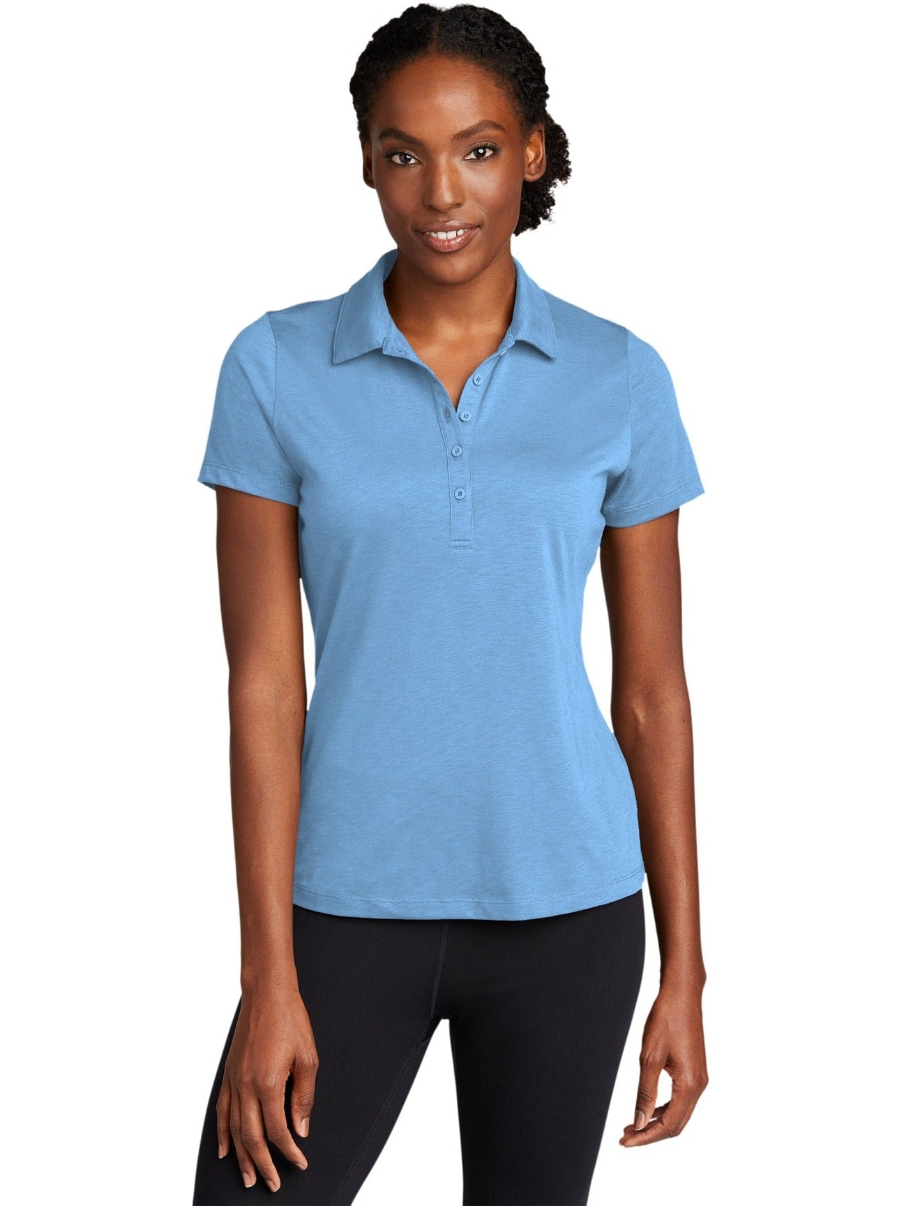 Sport-Tek Ladies Posicharge Strive Polo-Regular-Sport-Tek-Carolina Blue-S-Thread Logic