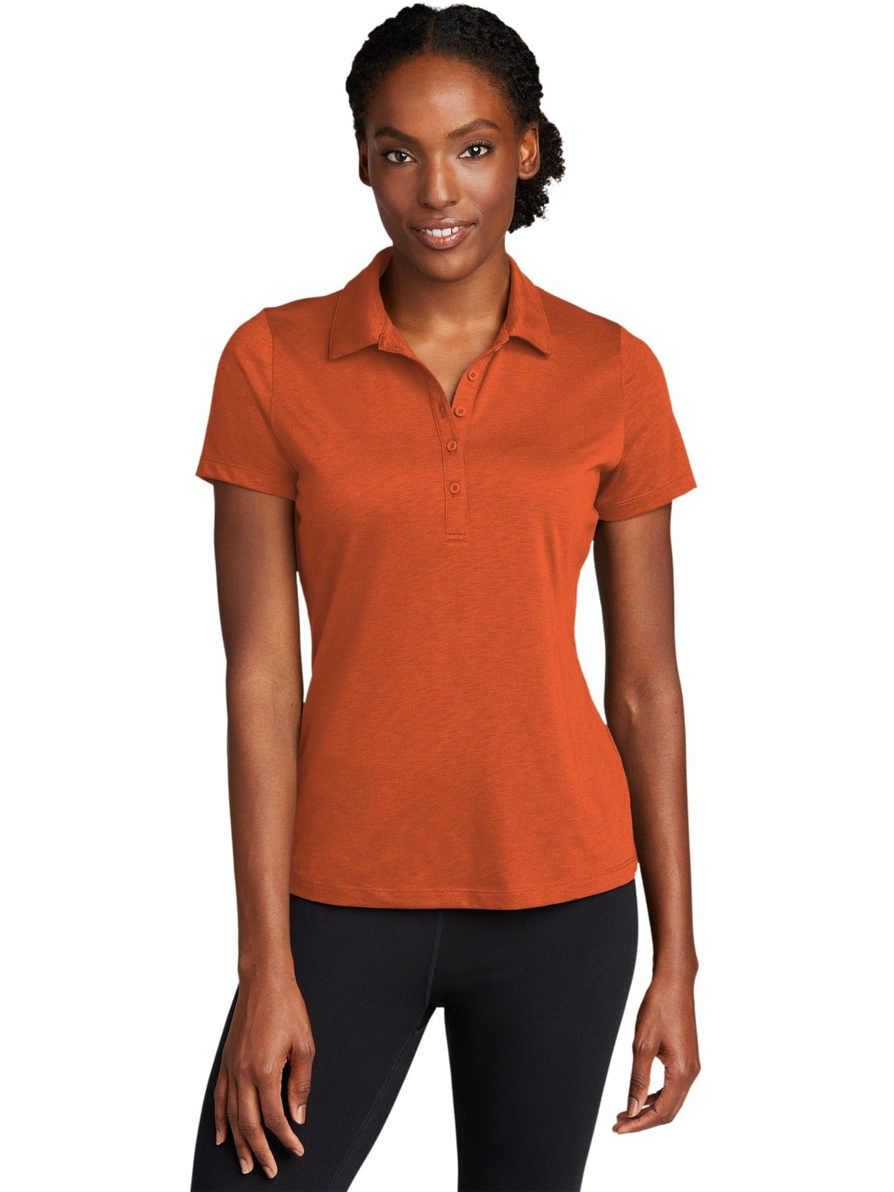 Sport-Tek Ladies Posicharge Strive Polo-Regular-Sport-Tek-Texas Orange-S-Thread Logic