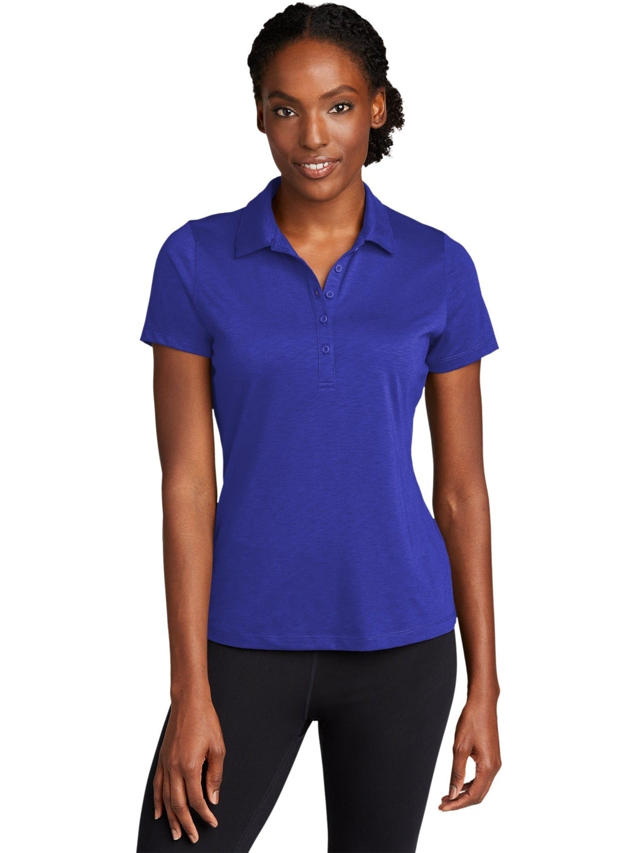 Sport-Tek Ladies Posicharge Strive Polo-Regular-Sport-Tek-True Royal-S-Thread Logic