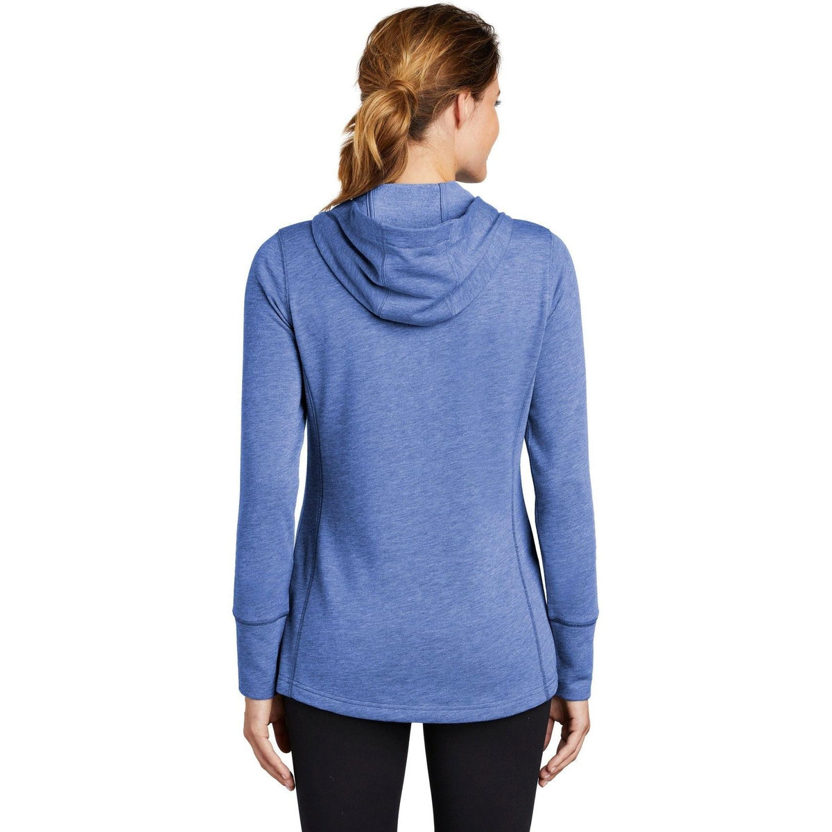 no-logo Sport-Tek Ladies Posicharge Tri-Blend Wicking Fleece Hooded Pullover-Regular-Sport-Tek-Thread Logic
