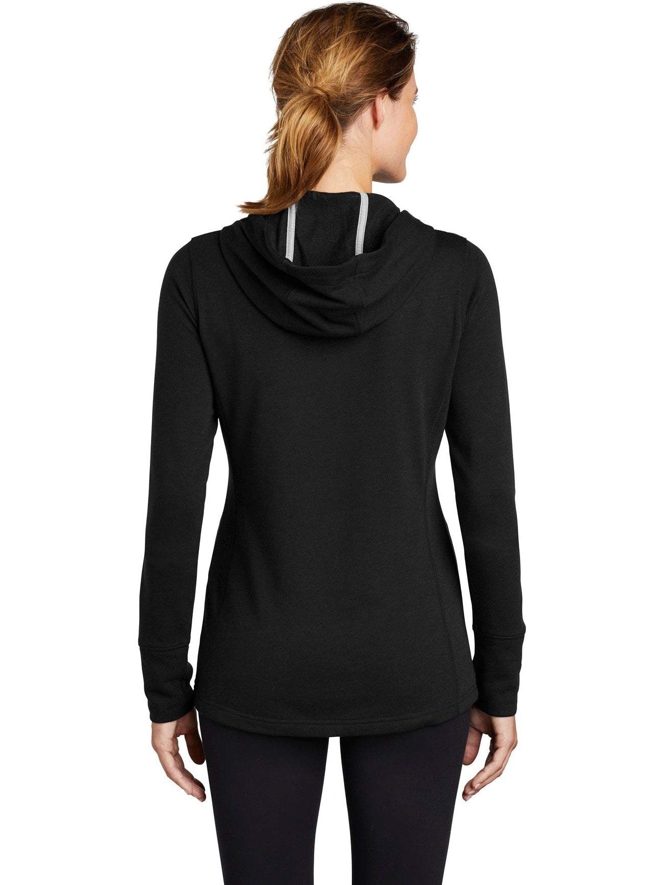no-logo Sport-Tek Ladies Posicharge Tri-Blend Wicking Fleece Hooded Pullover-Regular-Sport-Tek-Thread Logic