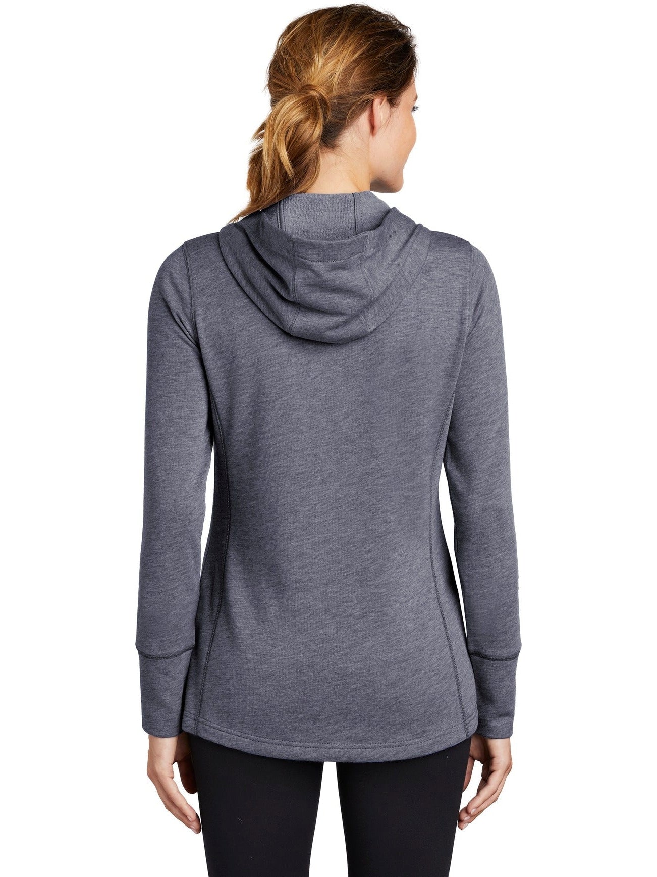 no-logo Sport-Tek Ladies Posicharge Tri-Blend Wicking Fleece Hooded Pullover-Regular-Sport-Tek-Thread Logic