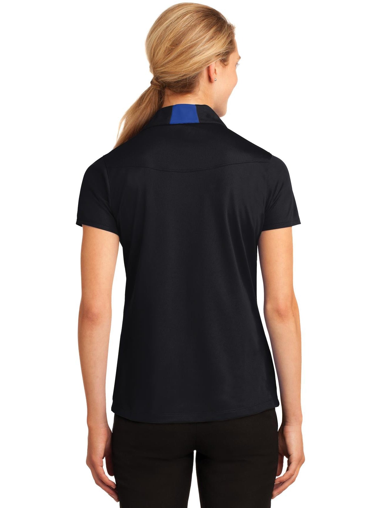 no-logo Sport-Tek Ladies Side Blocked Micropique Polo-Regular-Sport-Tek-Thread Logic