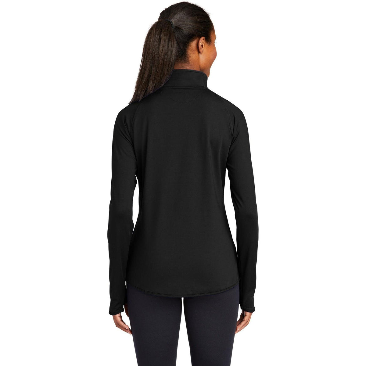 no-logo Sport-Tek Women's Sport-Wick Stretch 1/2-Zip-Quarter Zips-Sport-Tek-Thread Logic