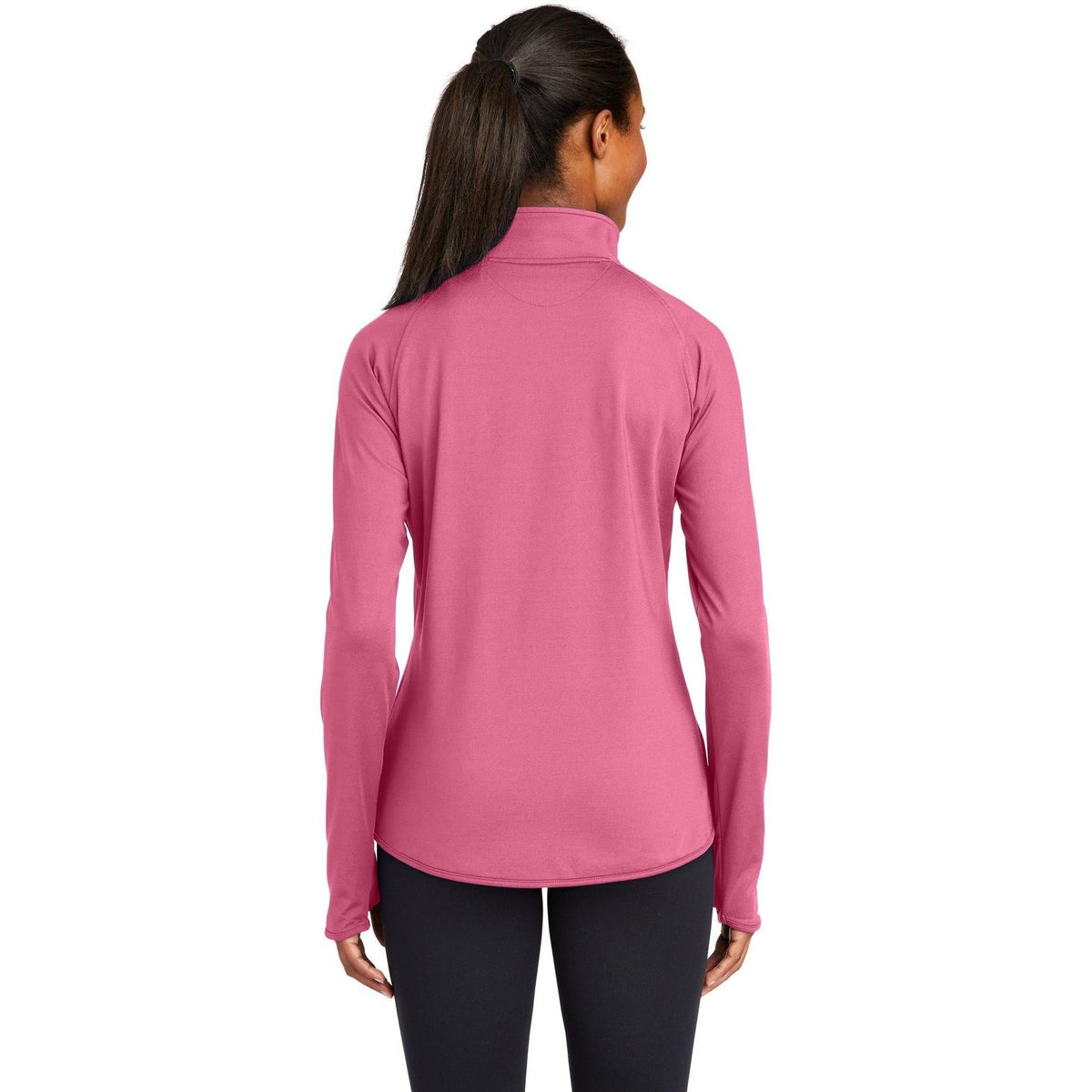 no-logo Sport-Tek Women's Sport-Wick Stretch 1/2-Zip-Quarter Zips-Sport-Tek-Thread Logic