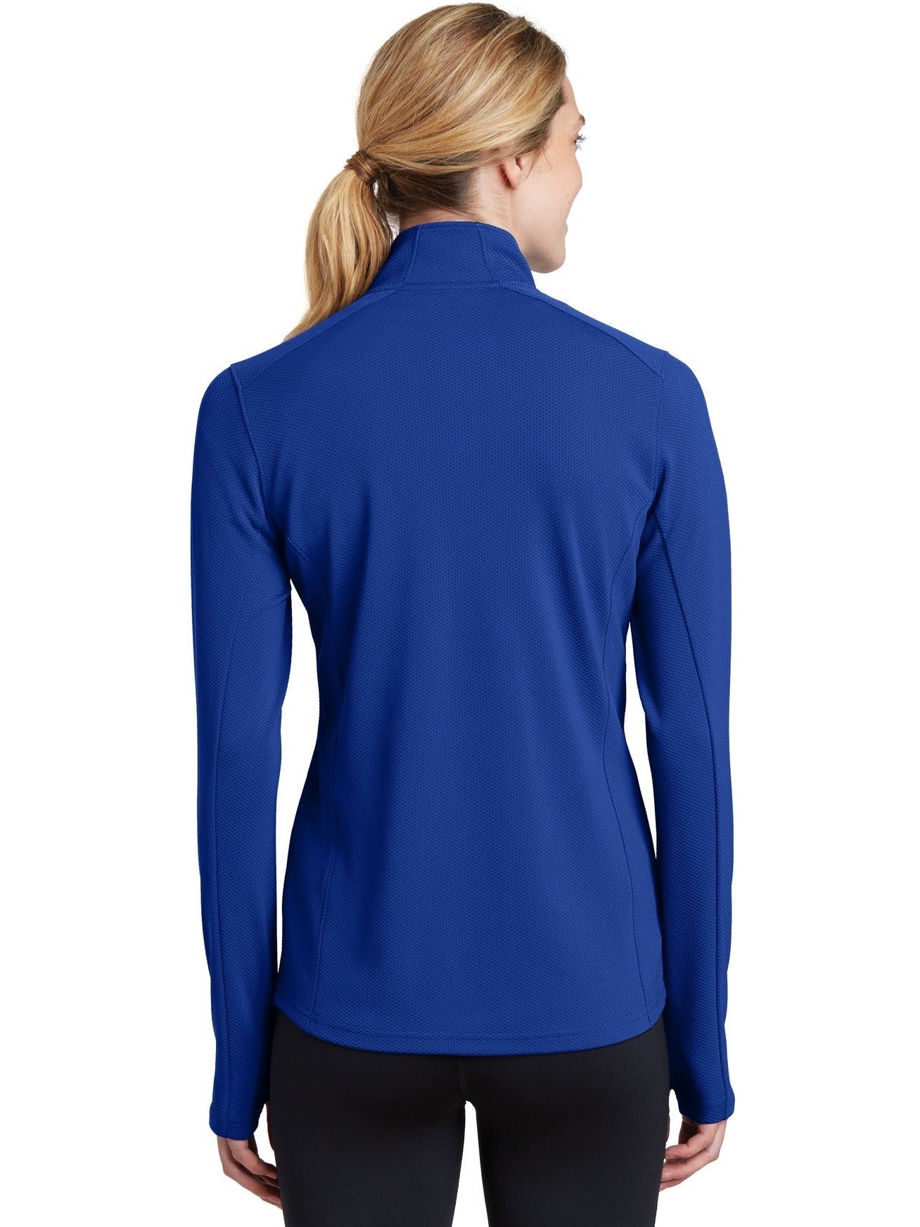 no-logo Sport-Tek Ladies Sport-Wick Textured 1/4-Zip Pullover-Regular-Sport-Tek-Thread Logic