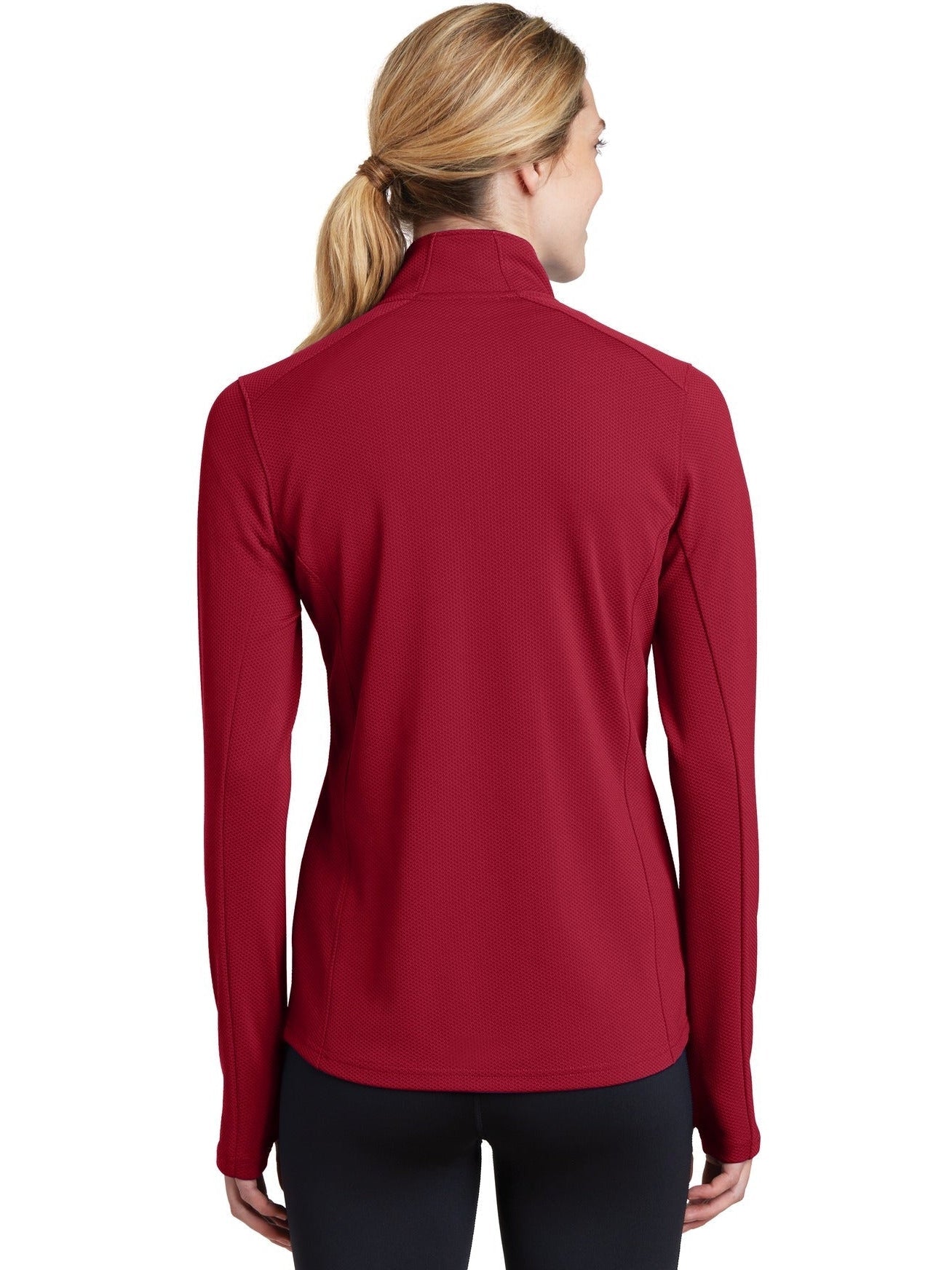 no-logo Sport-Tek Ladies Sport-Wick Textured 1/4-Zip Pullover-Regular-Sport-Tek-Thread Logic