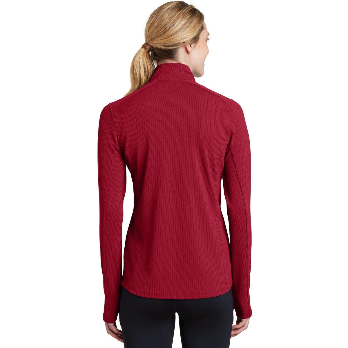 no-logo Sport-Tek Ladies Sport-Wick Textured 1/4-Zip Pullover-Regular-Sport-Tek-Thread Logic