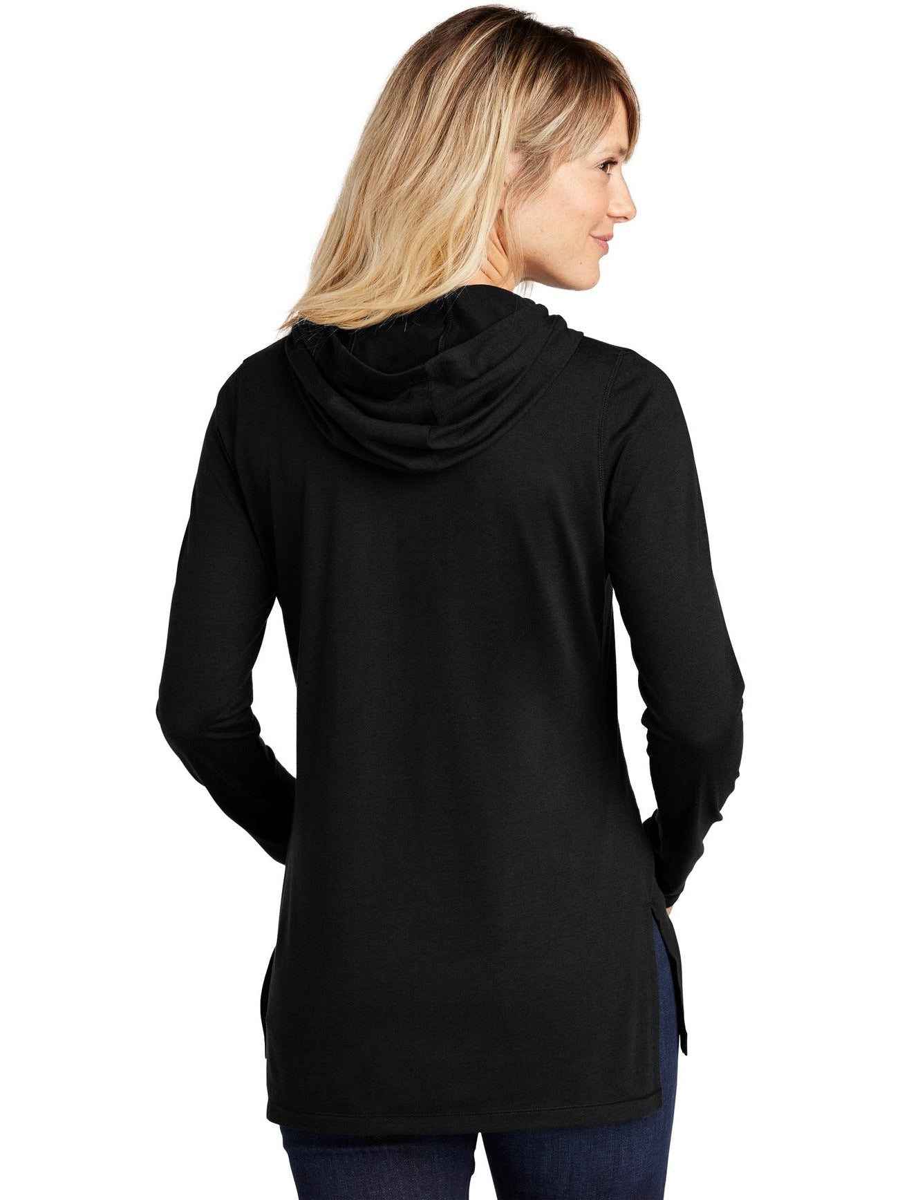 no-logo Sport-Tek Ladies Tri-Blend Wicking Long Sleeve Hoodie-Regular-Sport-Tek-Thread Logic