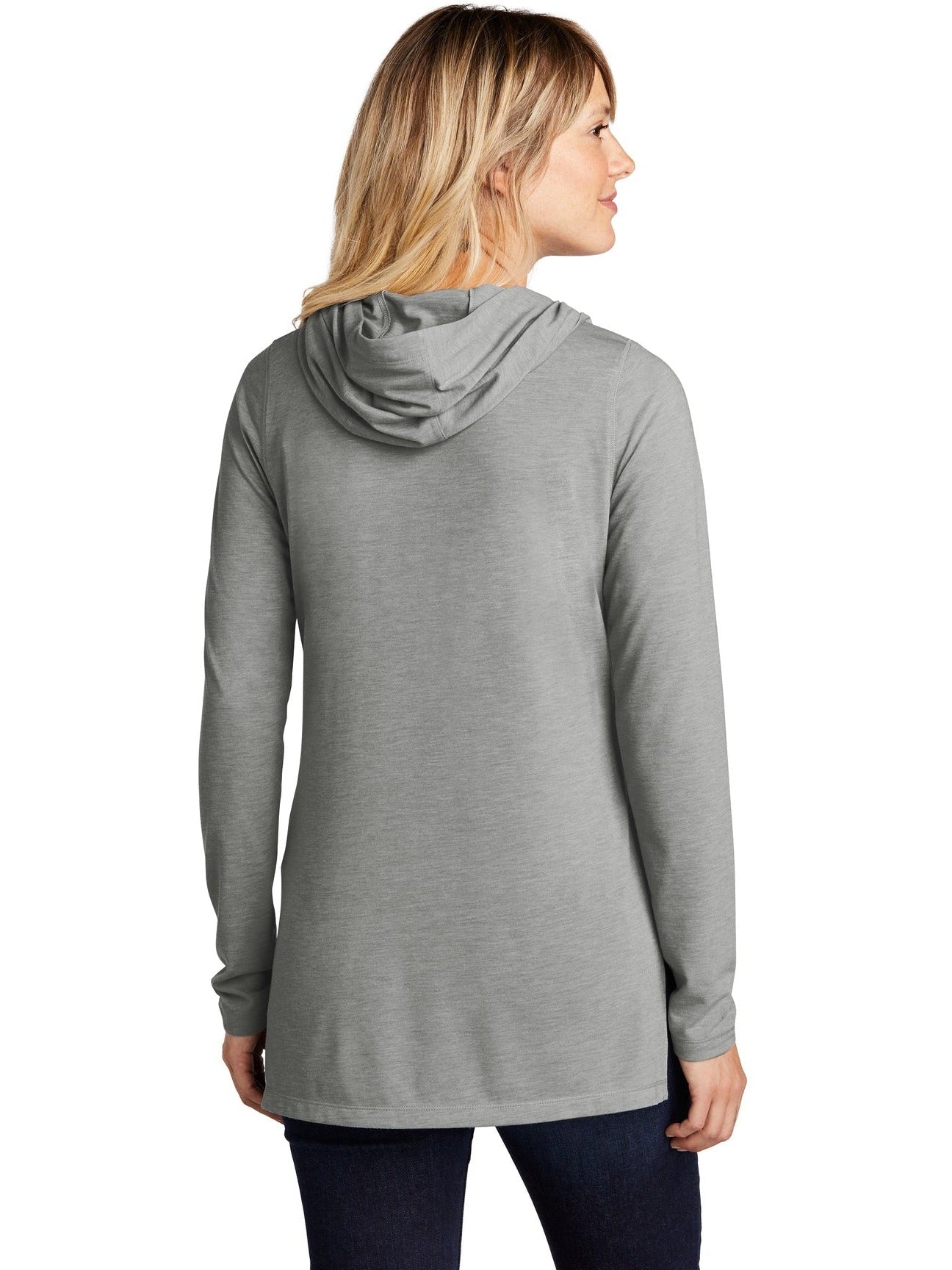 no-logo Sport-Tek Ladies Tri-Blend Wicking Long Sleeve Hoodie-Regular-Sport-Tek-Thread Logic
