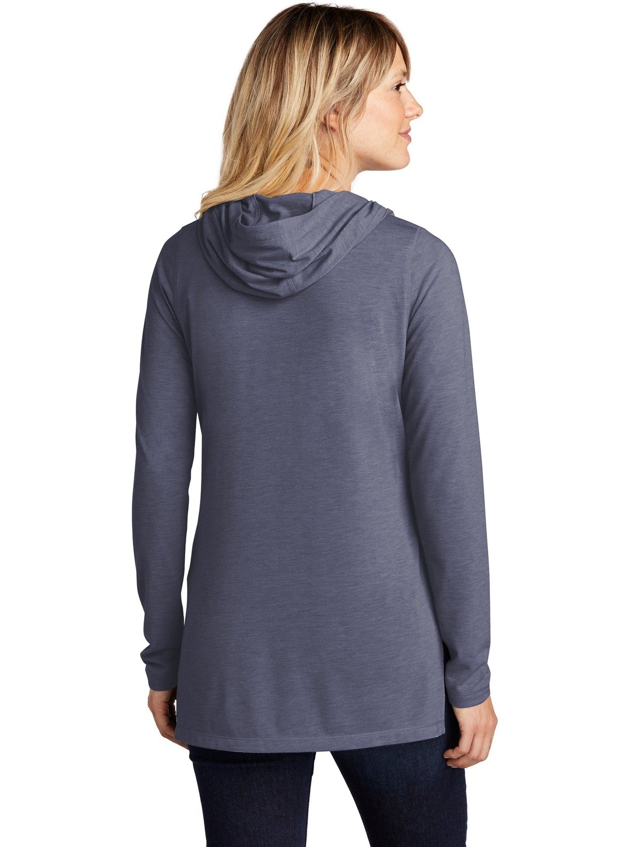 no-logo Sport-Tek Ladies Tri-Blend Wicking Long Sleeve Hoodie-Regular-Sport-Tek-Thread Logic