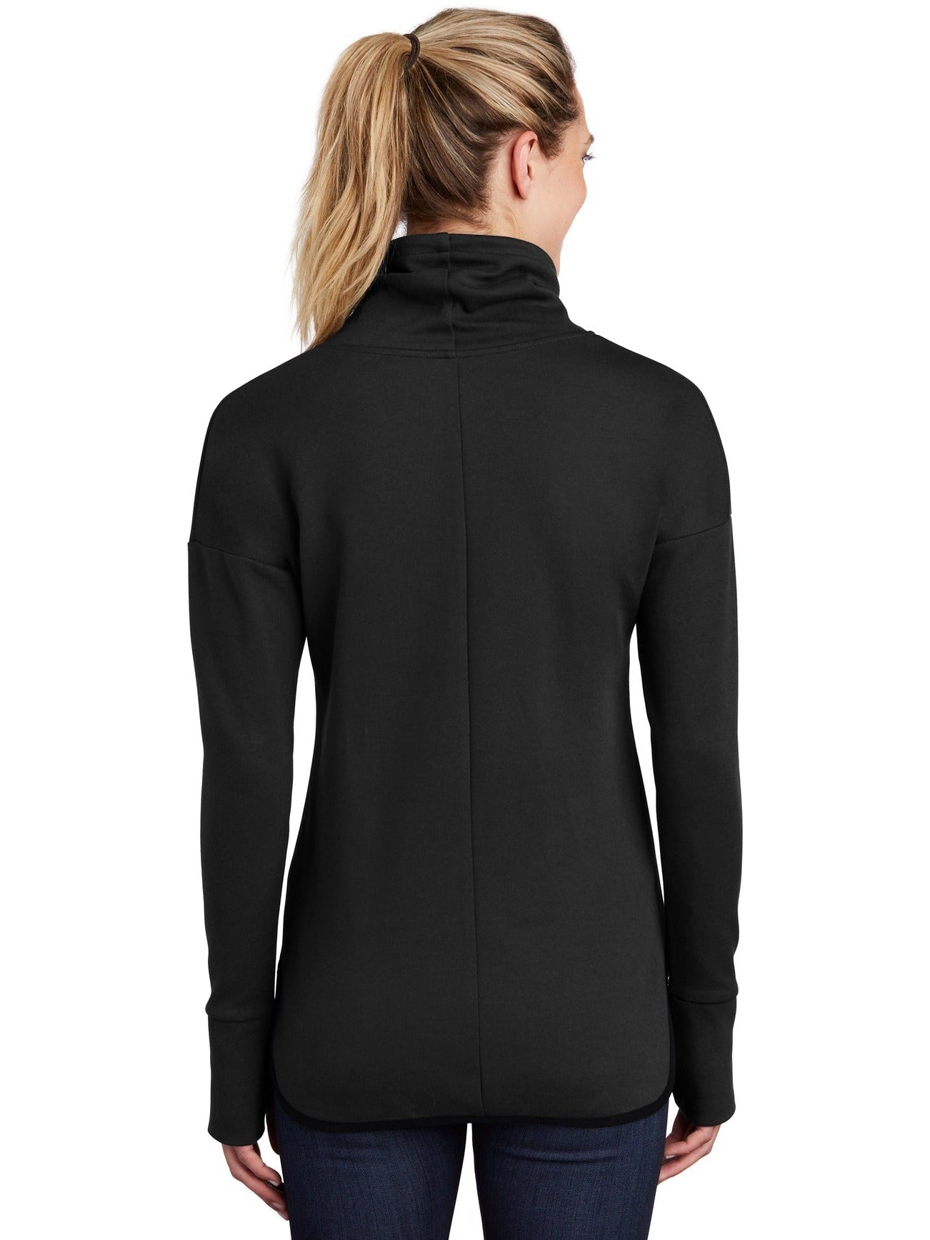 no-logo Sport-Tek Ladies Triumph Cowl Neck Pullover-Regular-Sport-Tek-Thread Logic