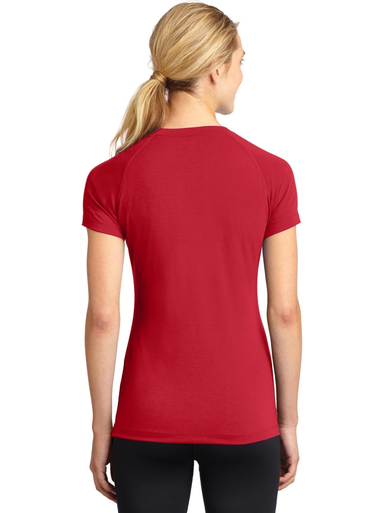 no-logo Sport-Tek Ladies Ultimate Performance V-Neck-Regular-Sport-Tek-Thread Logic