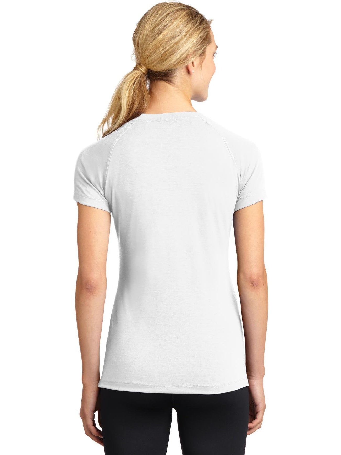 no-logo Sport-Tek Ladies Ultimate Performance V-Neck-Regular-Sport-Tek-Thread Logic