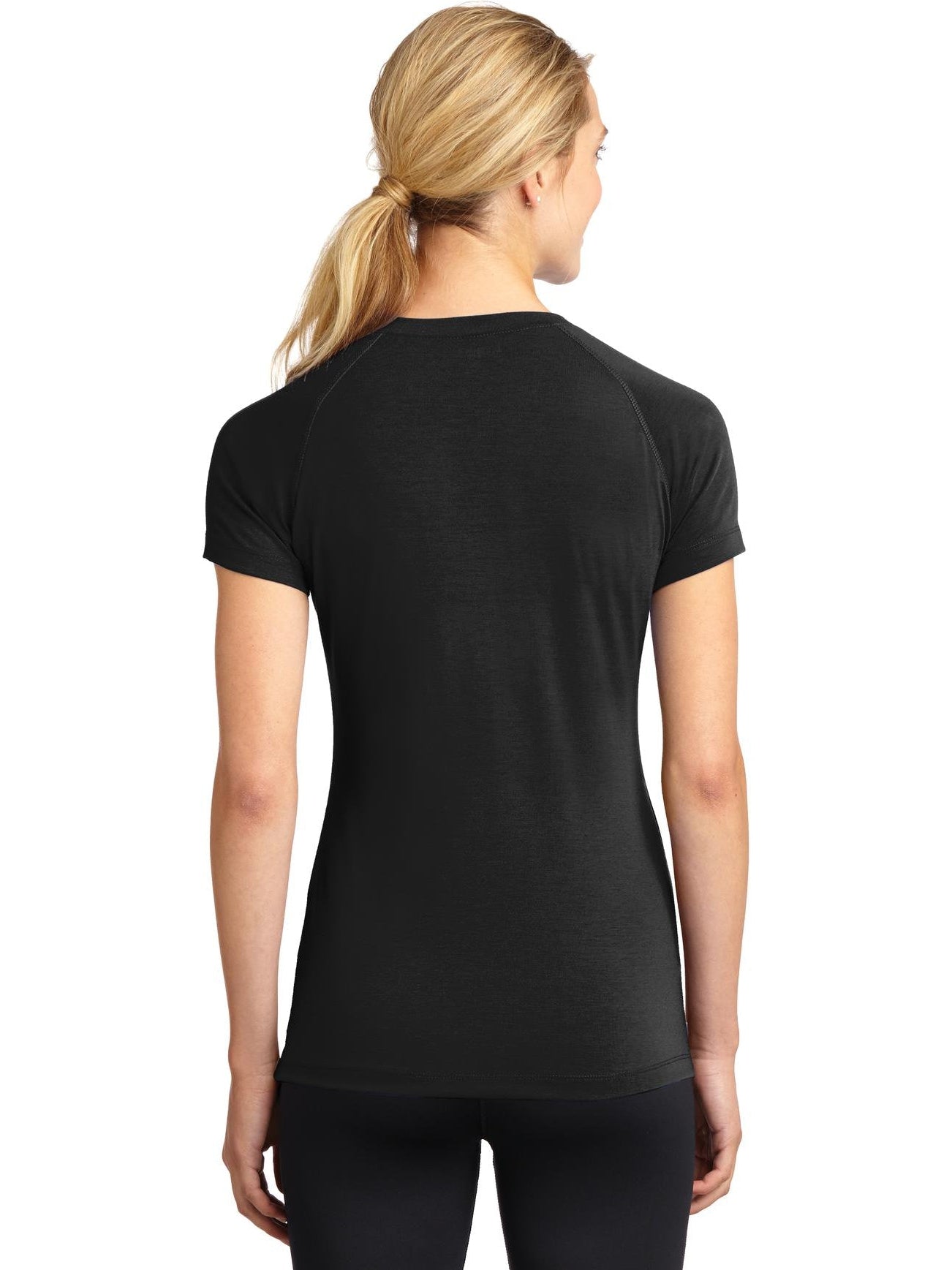 no-logo Sport-Tek Ladies Ultimate Performance V-Neck-Regular-Sport-Tek-Thread Logic