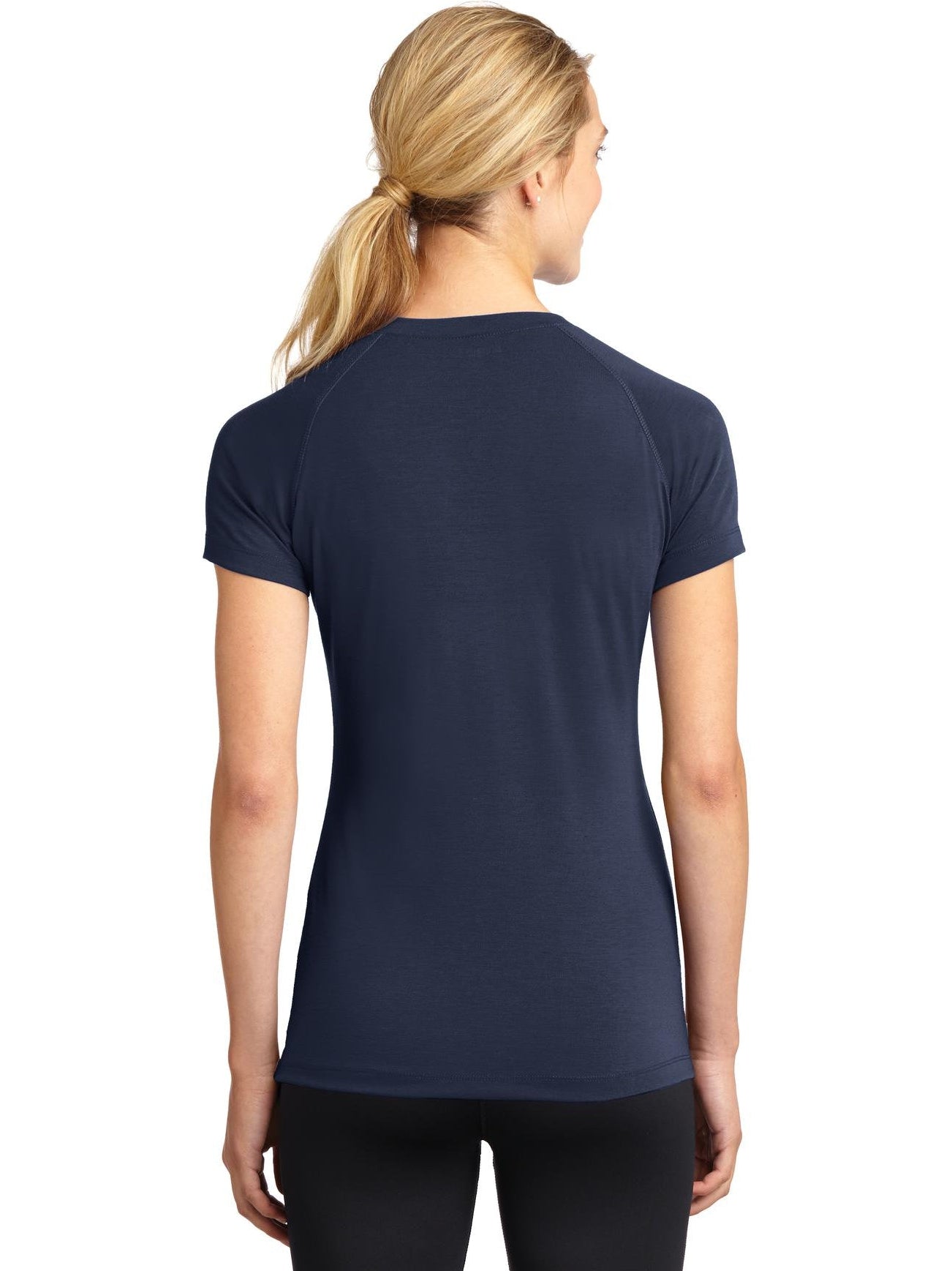 no-logo Sport-Tek Ladies Ultimate Performance V-Neck-Regular-Sport-Tek-Thread Logic