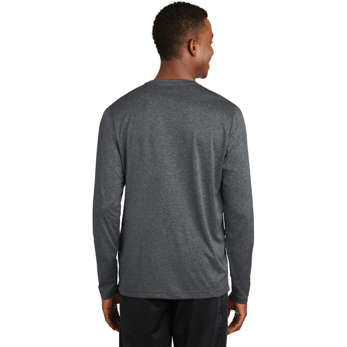 no-logo Sport-Tek Long Sleeve Heather Contender Tee-Regular-Sport-Tek-Thread Logic