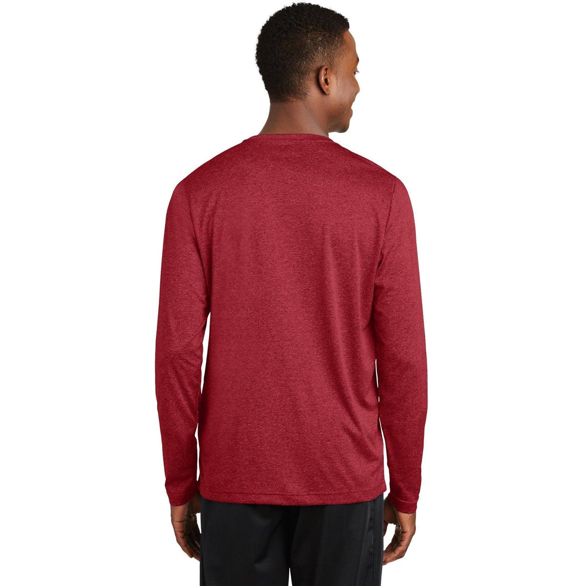 no-logo Sport-Tek Long Sleeve Heather Contender Tee-Regular-Sport-Tek-Thread Logic