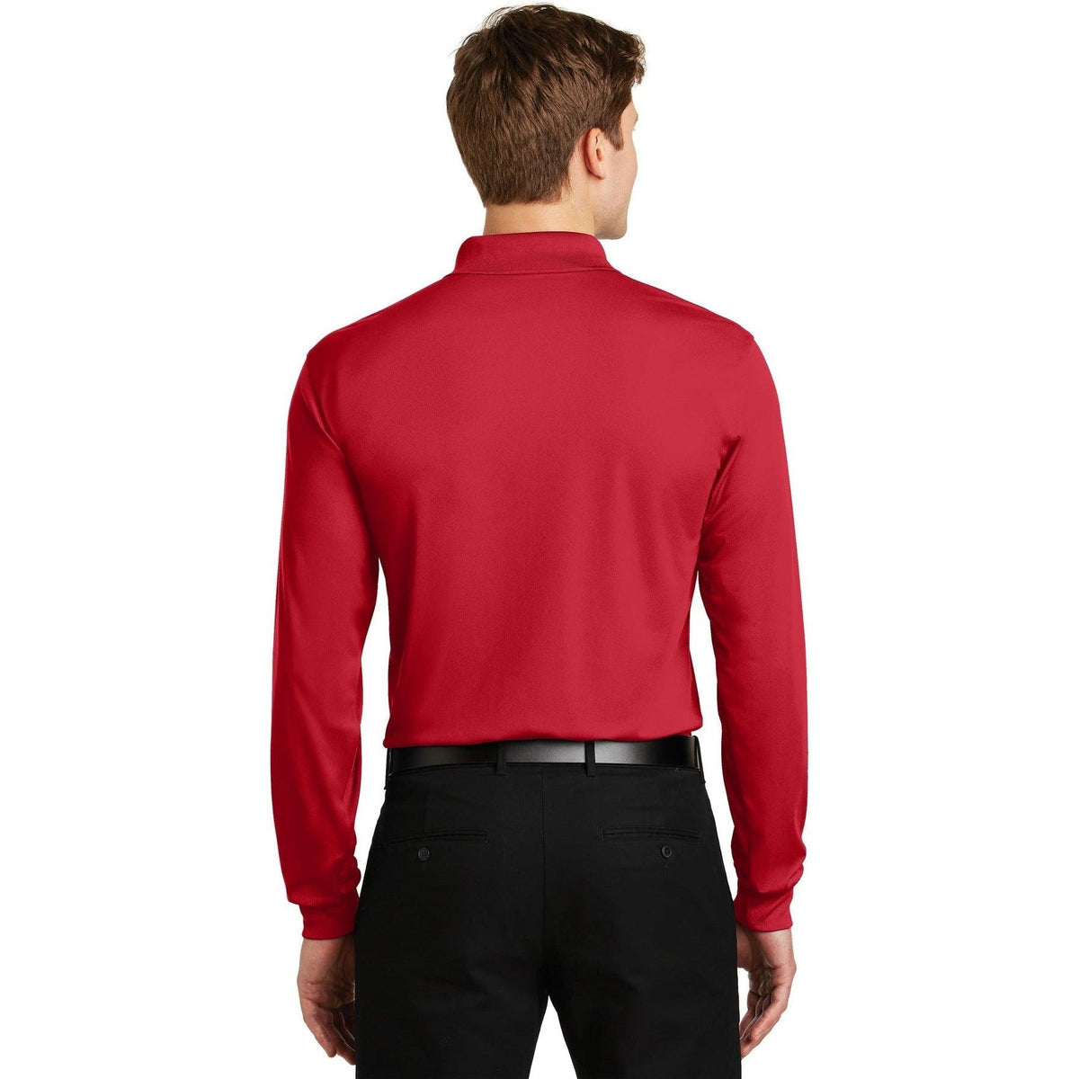 no-logo Sport-Tek Long Sleeve Micropique Sport-Wick Polo-Polos-Sport-Tek-Thread Logic