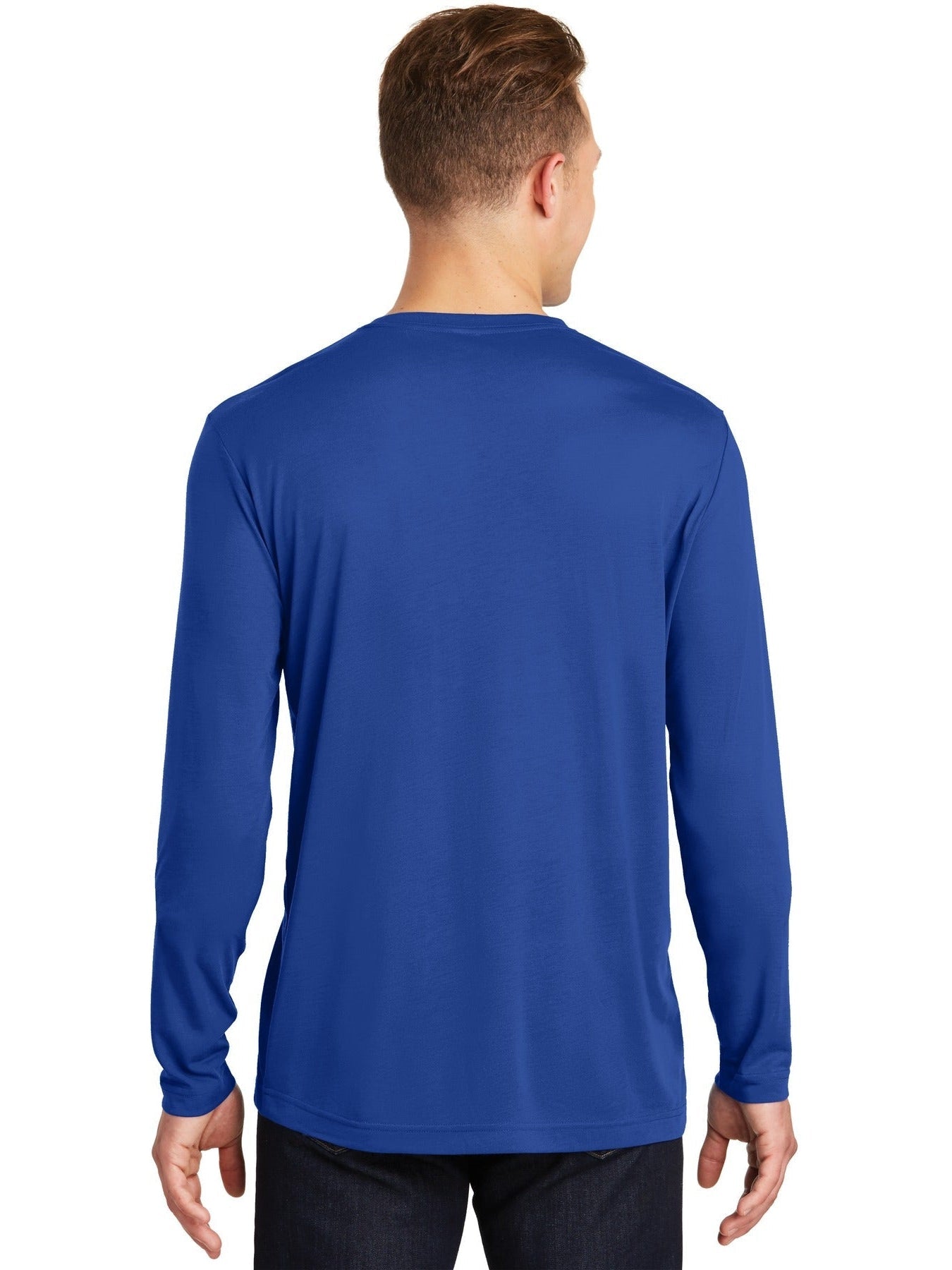 no-logo Sport-Tek Long Sleeve Posicharge Competitor Cotton Touch Tee-Regular-Sport-Tek-Thread Logic