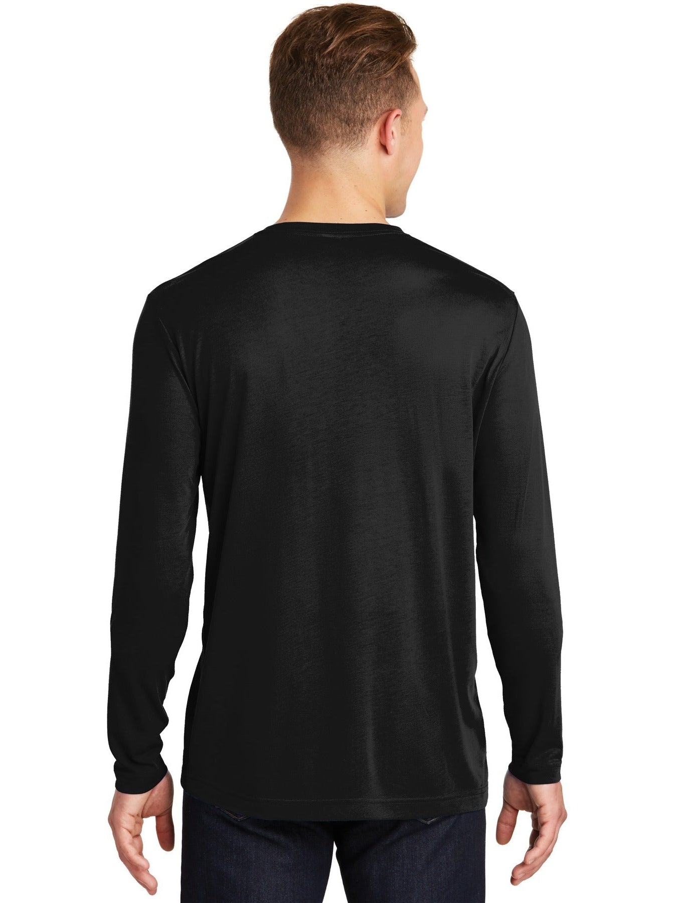 no-logo Sport-Tek Long Sleeve Posicharge Competitor Cotton Touch Tee-Regular-Sport-Tek-Thread Logic