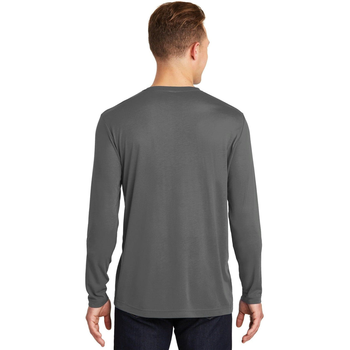 no-logo Sport-Tek Long Sleeve Posicharge Competitor Cotton Touch Tee-Regular-Sport-Tek-Thread Logic