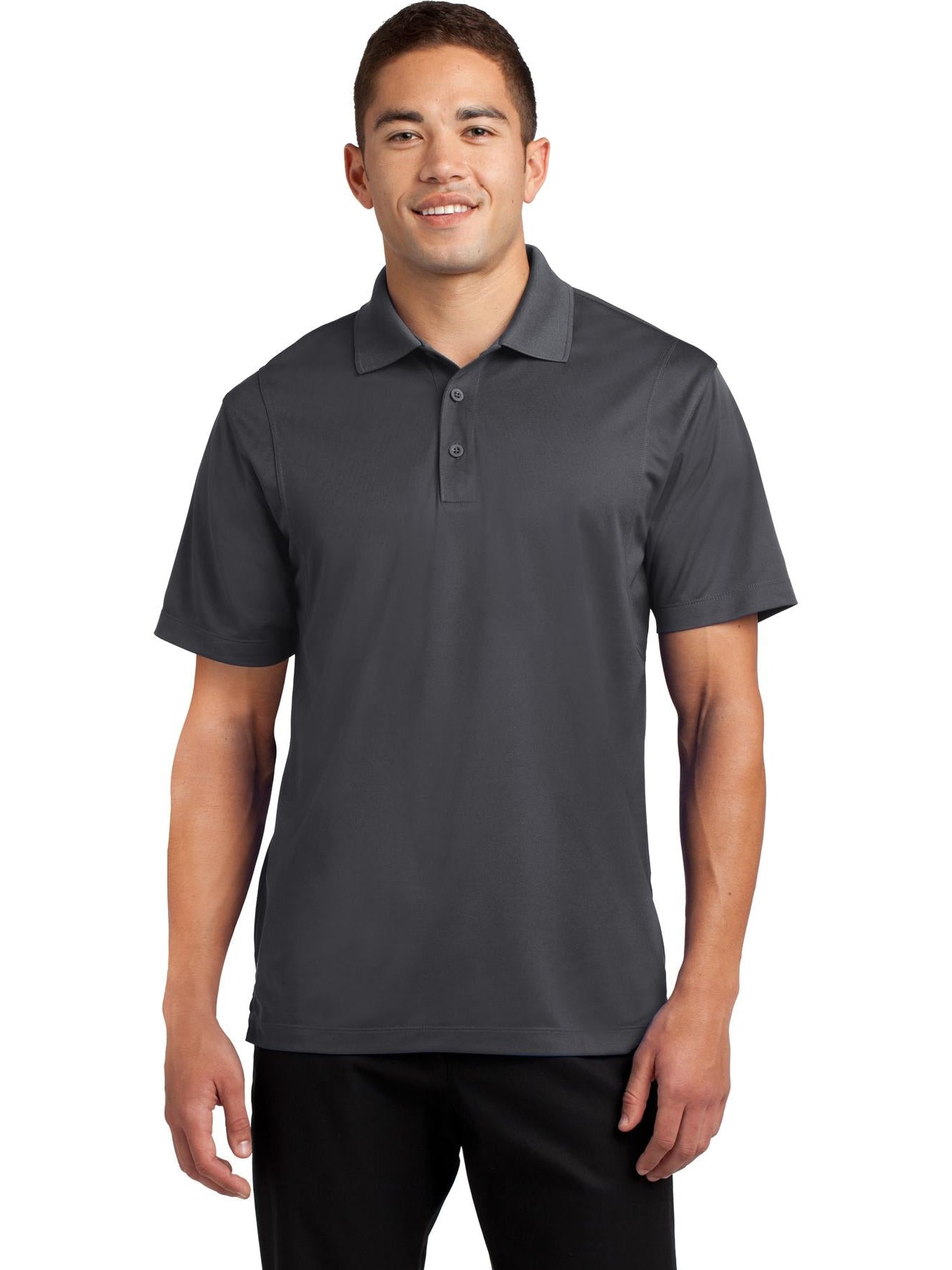 Sport-Tek Micropique Sport-Wick Polo-Regular-Sport-Tek-Iron Grey-S-Thread Logic
