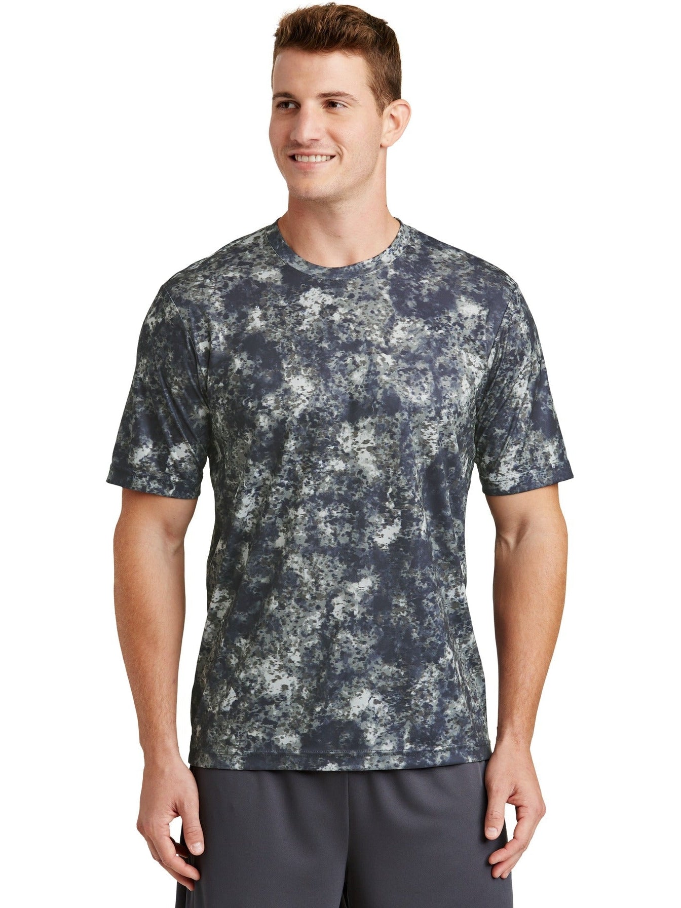 No-Logo CLOSEOUT - Sport-Tek Mineral Freeze Tee-Polos-Sport-Tek-True Navy-S-Thread Logic