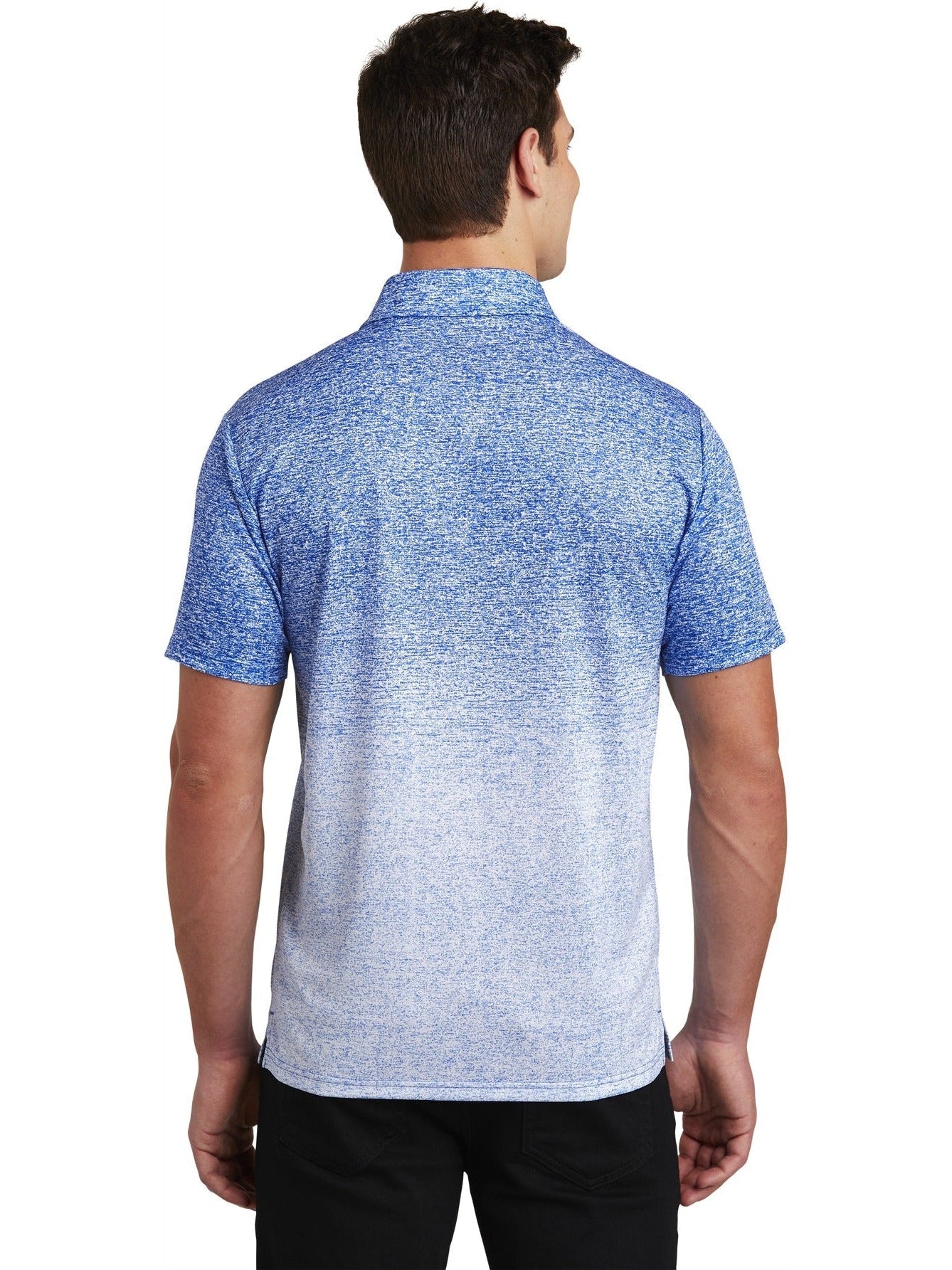 no-logo Sport-Tek Ombre Heather Polo-Regular-Sport-Tek-Thread Logic