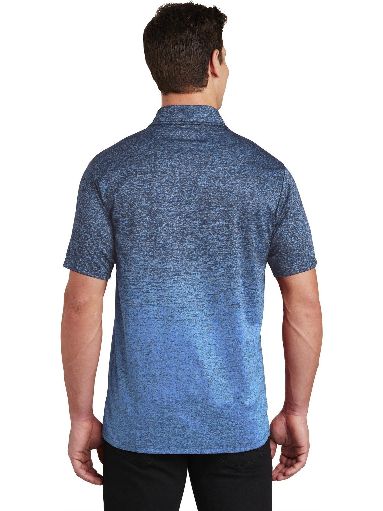 no-logo Sport-Tek Ombre Heather Polo-Regular-Sport-Tek-Thread Logic