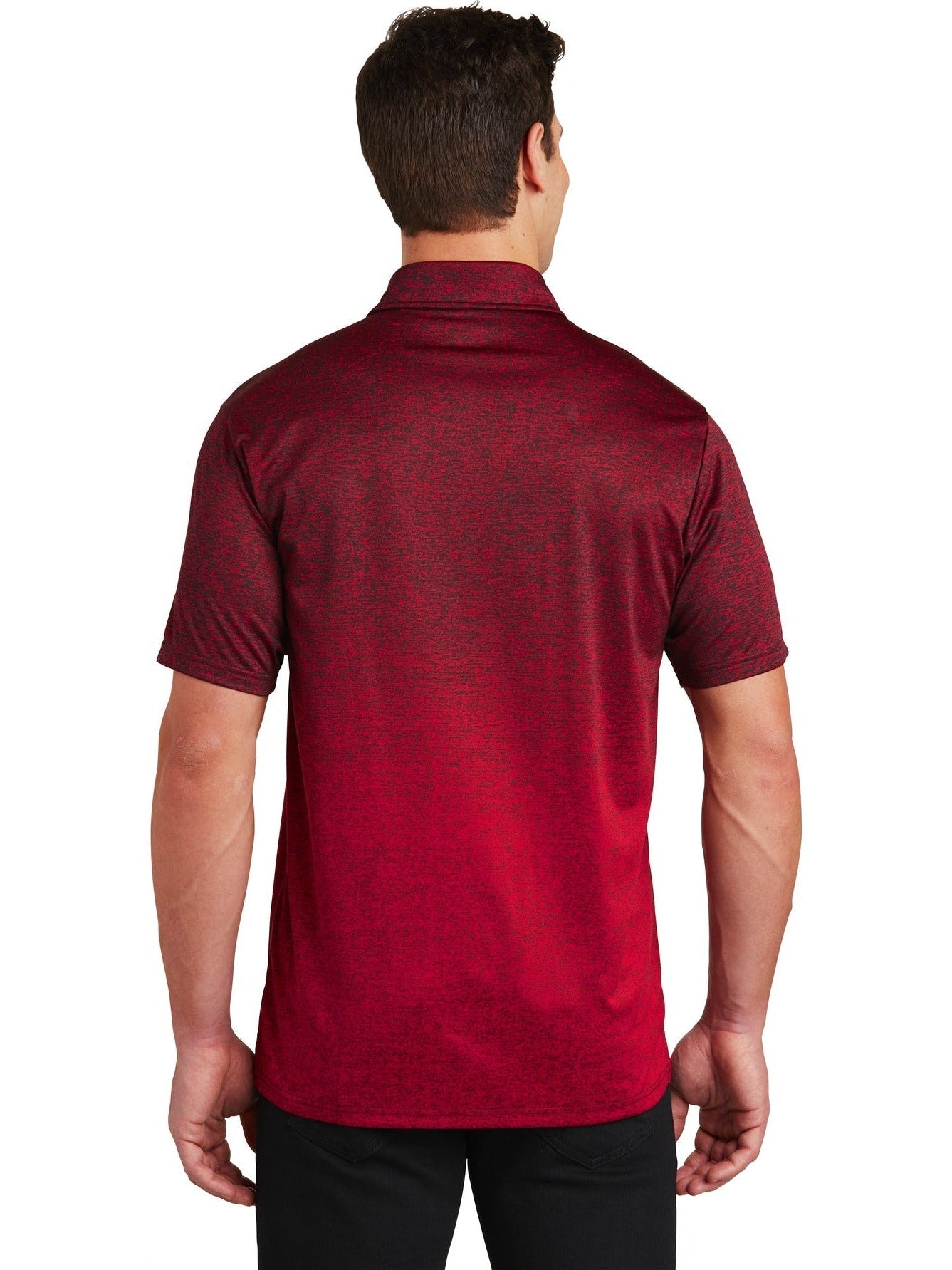 no-logo Sport-Tek Ombre Heather Polo-Regular-Sport-Tek-Thread Logic