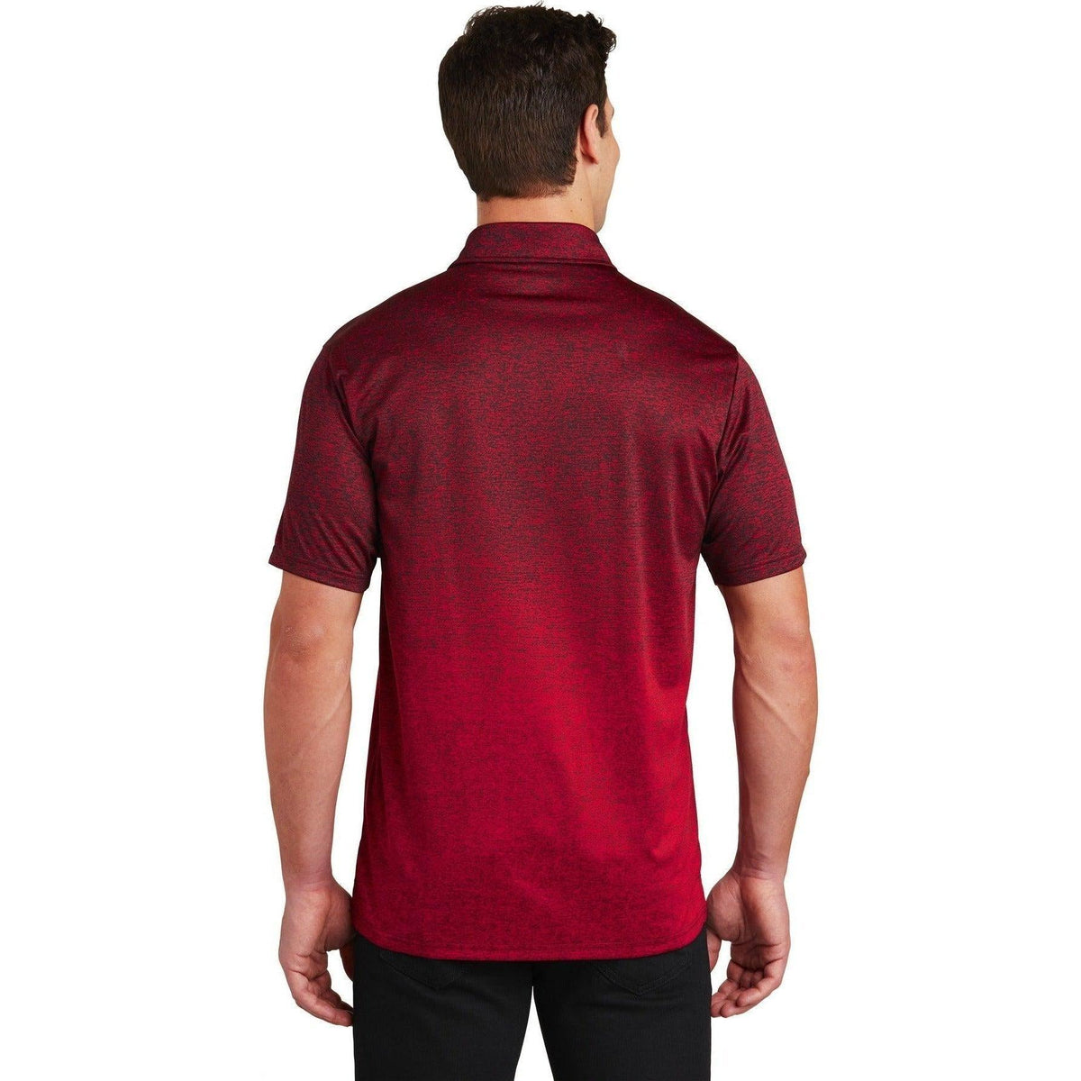 no-logo Sport-Tek Ombre Heather Polo-Regular-Sport-Tek-Thread Logic
