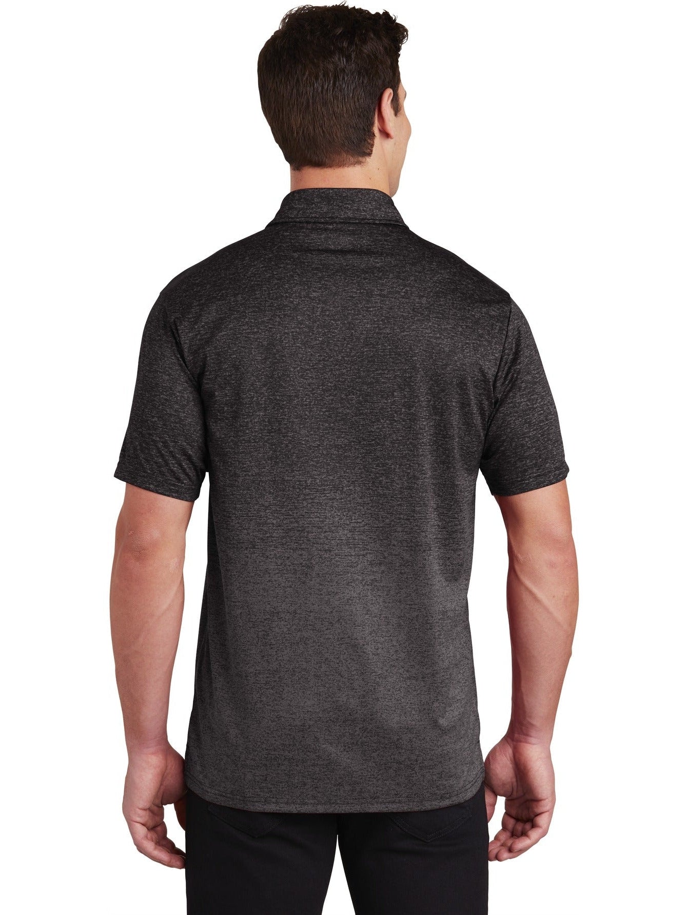 no-logo Sport-Tek Ombre Heather Polo-Regular-Sport-Tek-Thread Logic